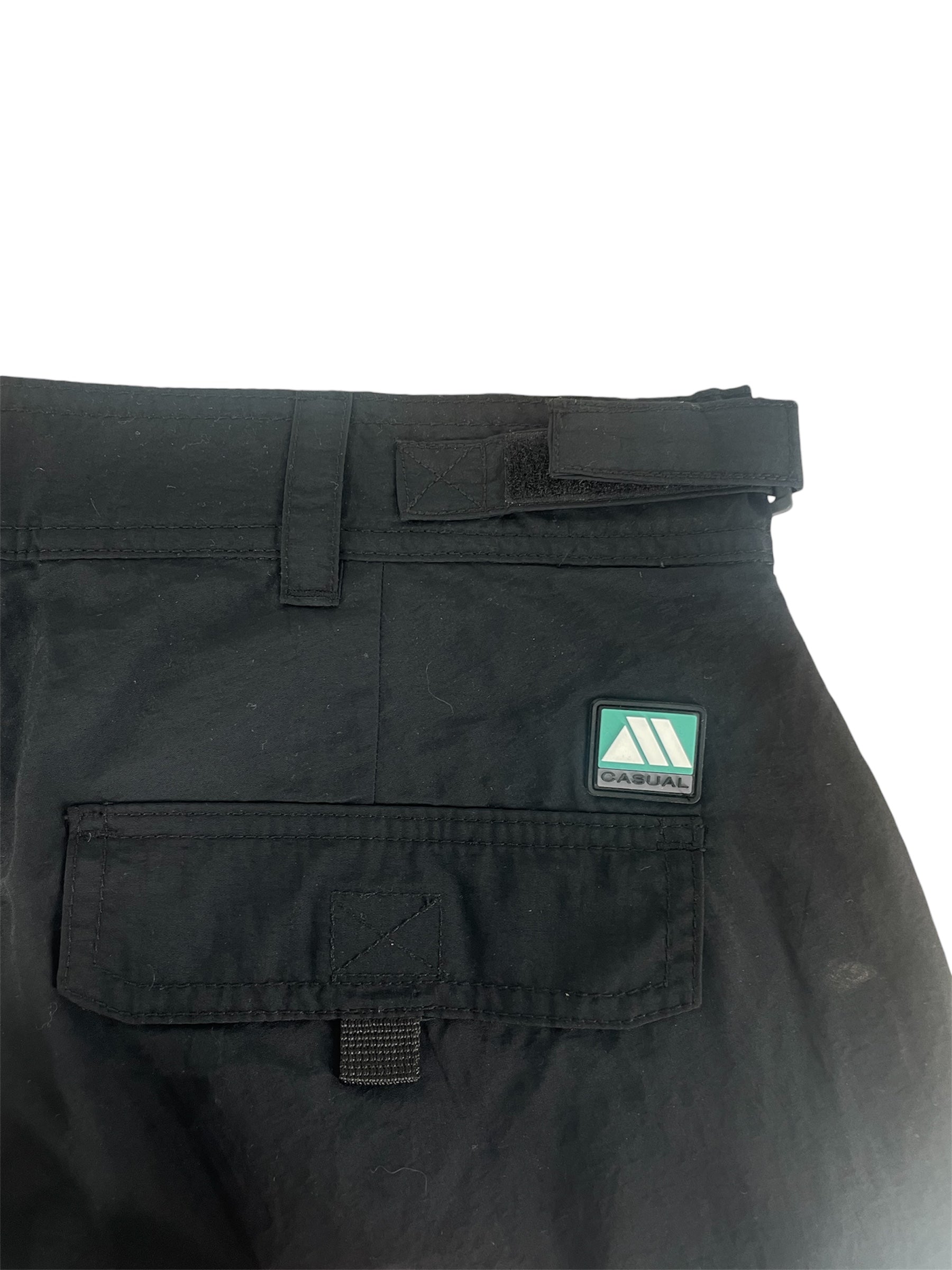 MARTINE ROSE/Straight Pants/46/Nylon/BLK/MULTI POKET CARGO view 3