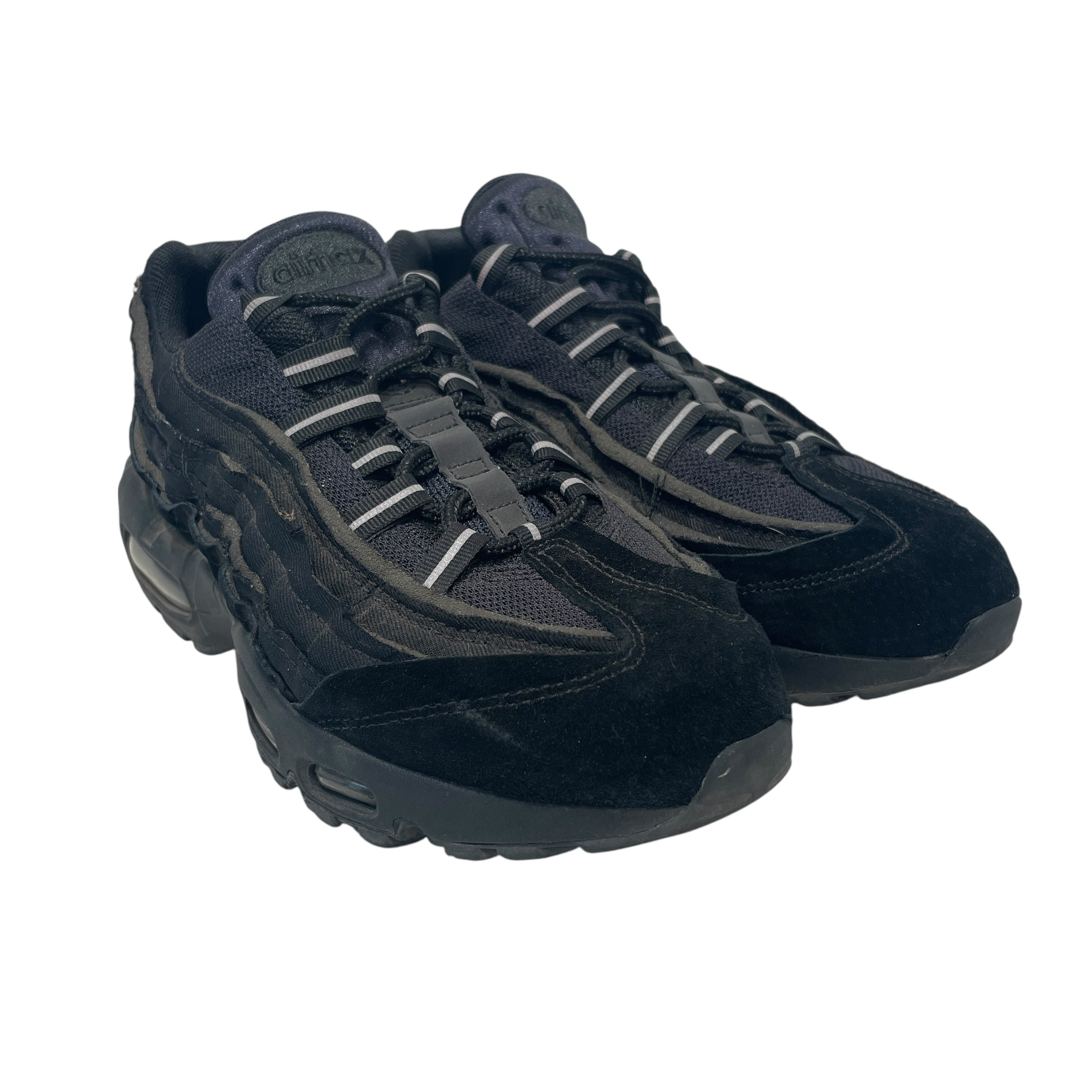 NIKE/COMME des GARCONS/Low-Sneakers/US 7/Cotton/BLK/Air Max 95 X CDG view 1
