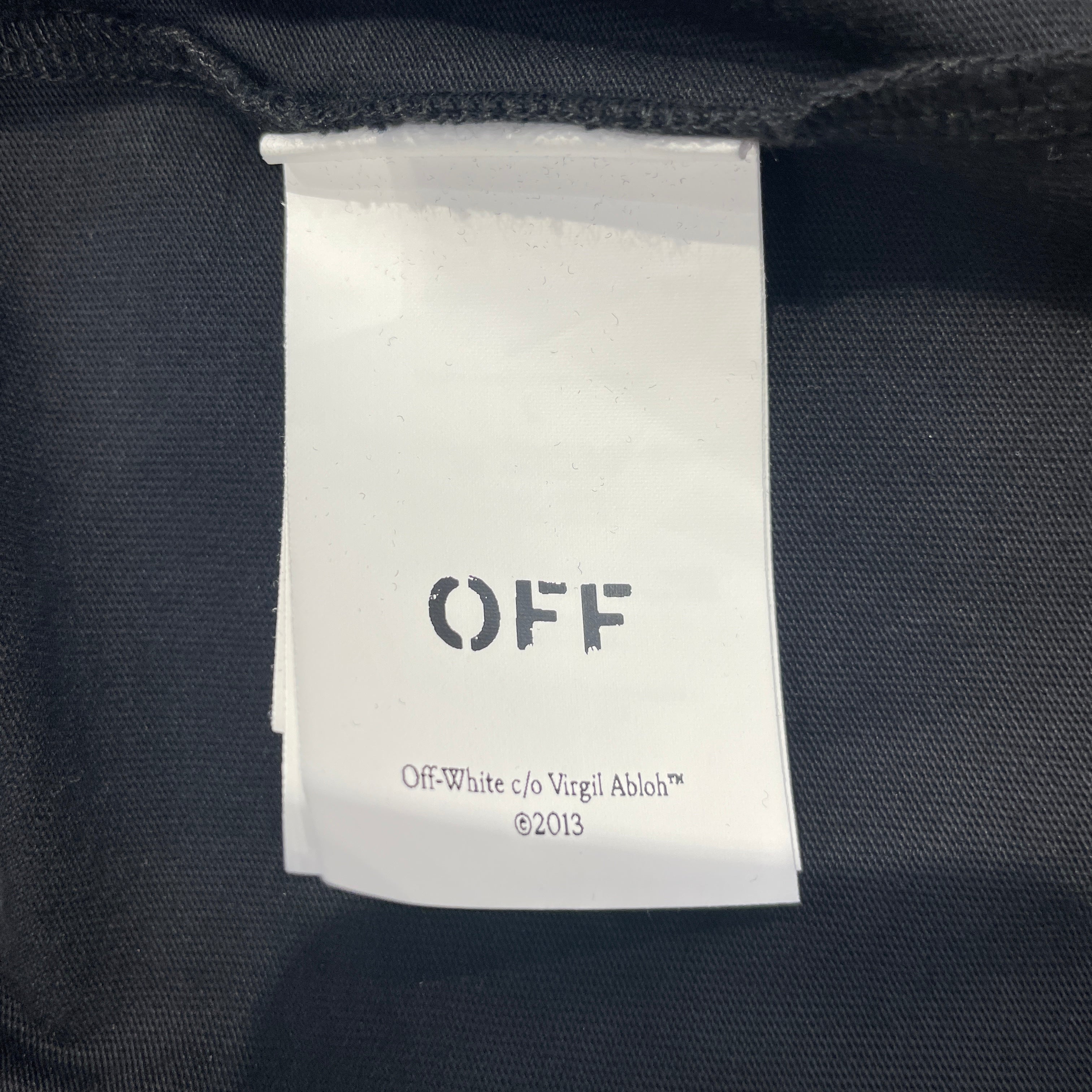OFF-WHITE/LS T-Shirt/2X/Cotton/BLK/Graphic/DIAG LOGO view 3