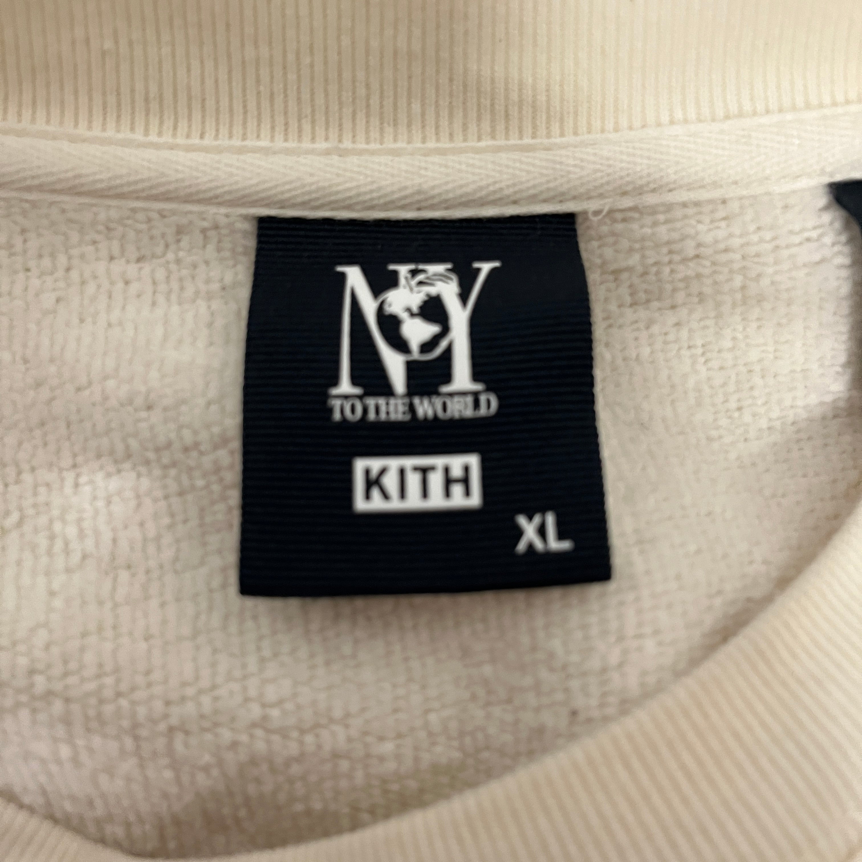 KITH/Sweatshirt/XL/Cotton/WHT/NEW YORK TO THE WORLD APPLE view 3
