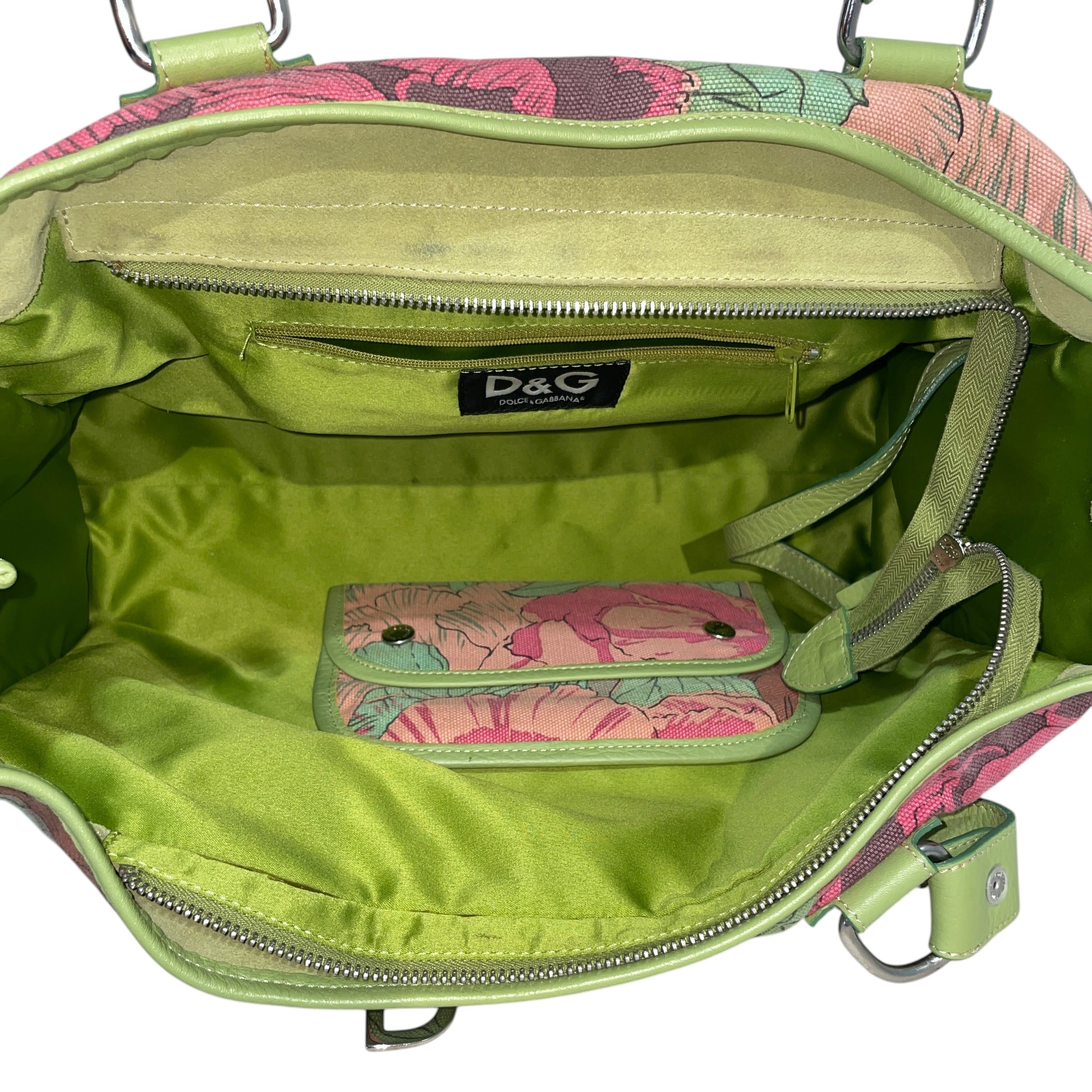 DOLCE&GABBANA/Bag/Floral Pattern/Cotton/GRN/Floral Bag view 4