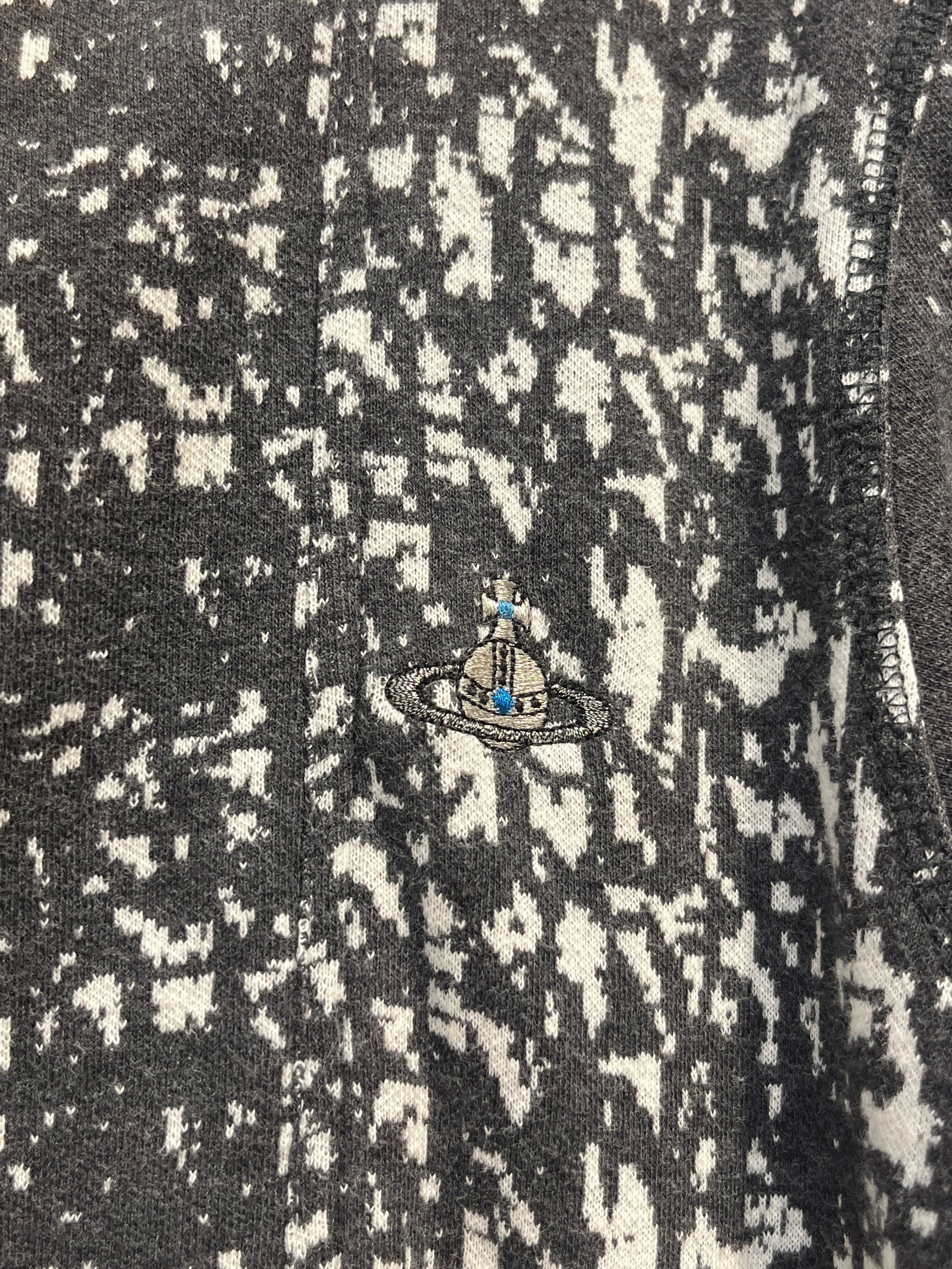 Vivienne Westwood MAN/Sweater/44/Monogram/GRY/ZIP UP SIDE LOGO SCRIBBLE view 3