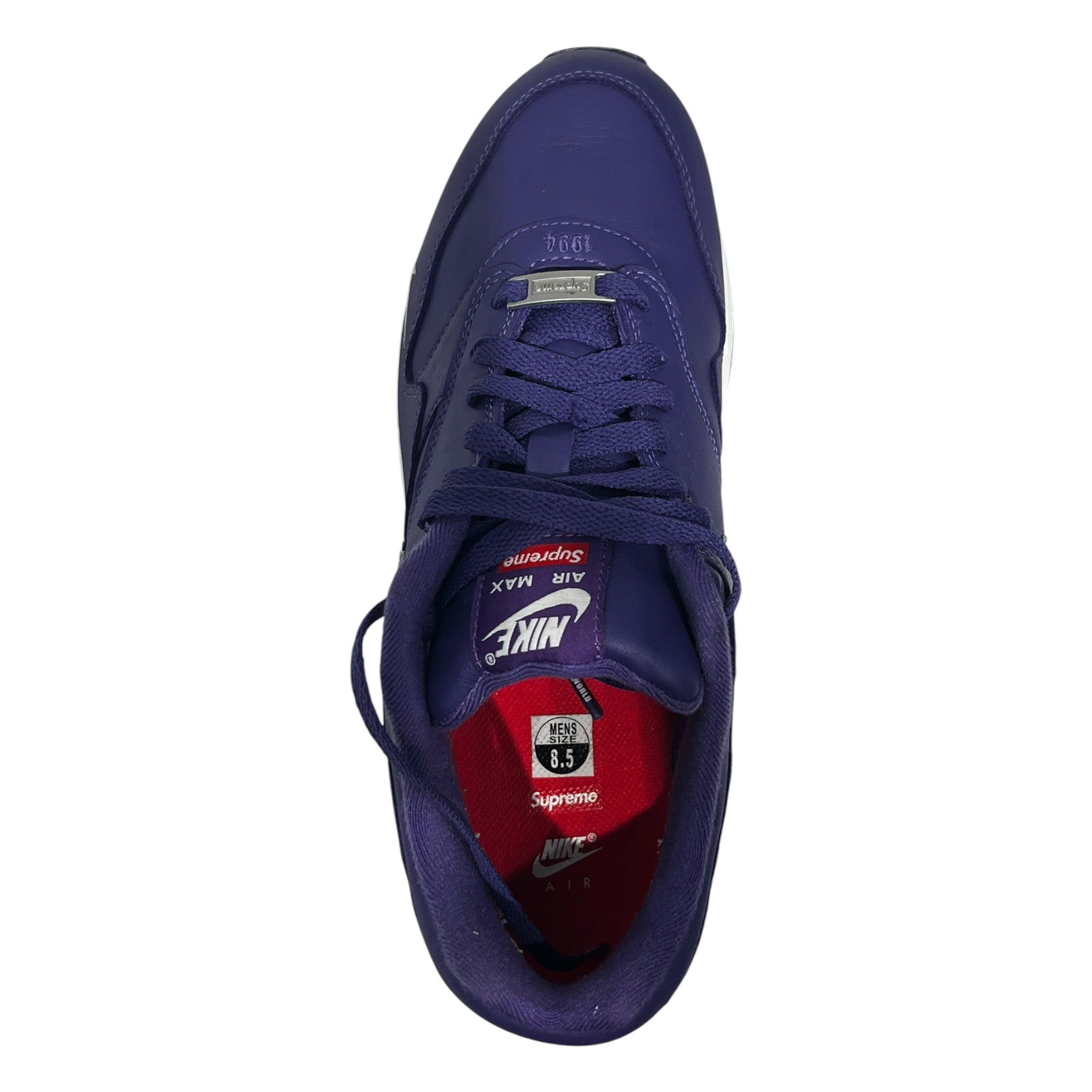 Supreme/NIKE/Low-Sneakers/US 8.5/Leather/PPL/Air max 1 World Famous view 3