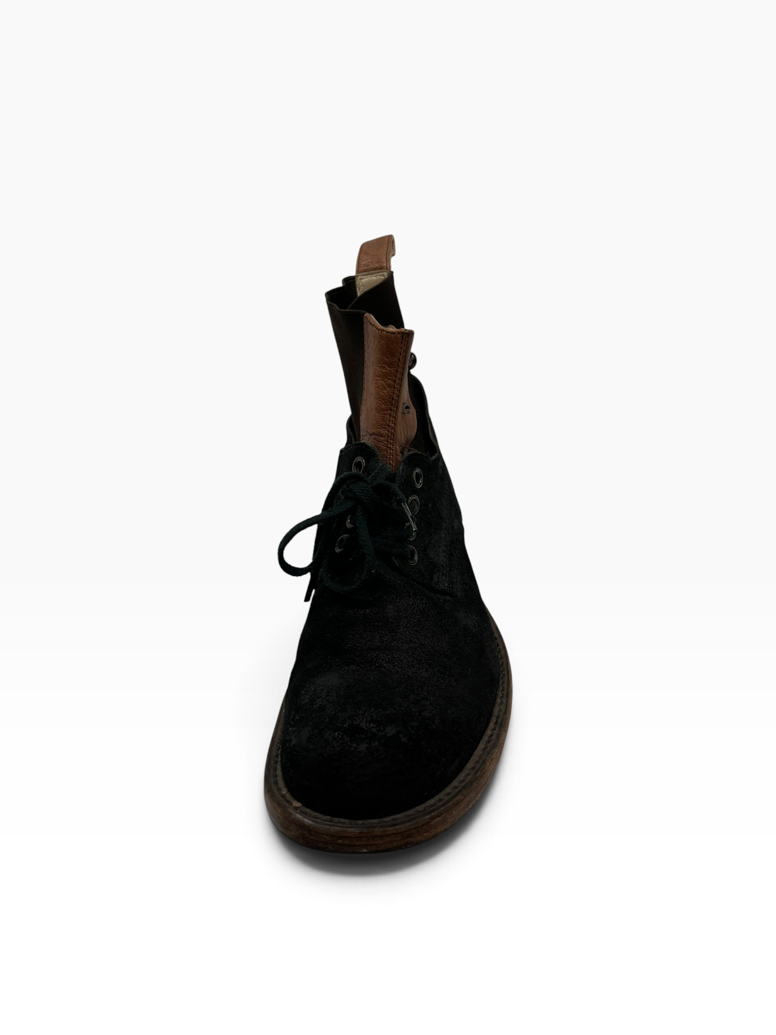 NUMBER (N)INE/Lace Up Boots/US 10/Suede/BLK/Double Layered Derby view 2