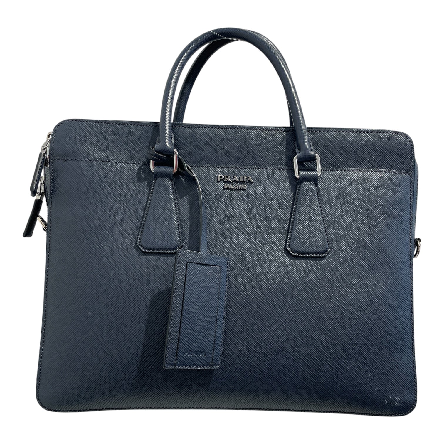 PRADA/Briefcase/Leather/NVY/269 view 1
