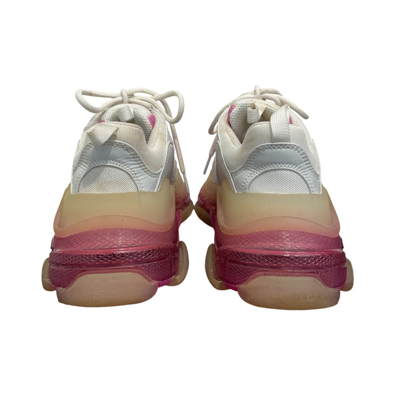 BALENCIAGA/Low-Sneakers/US 7/MLT/Pink/White Triple S