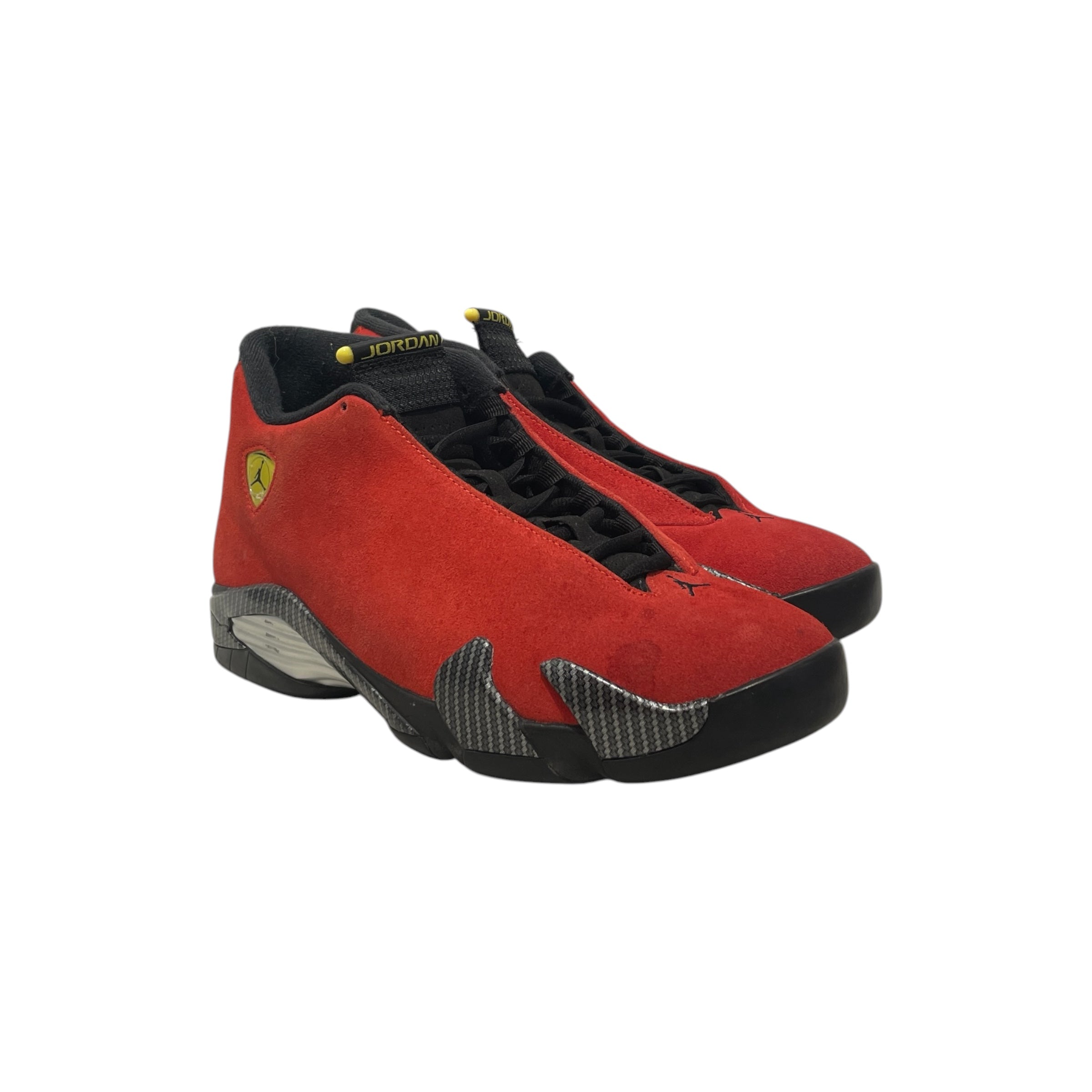 JORDAN BRAND/Low-Sneakers/US 9/Suede/RED/RETRO 14 FERRARI view 1