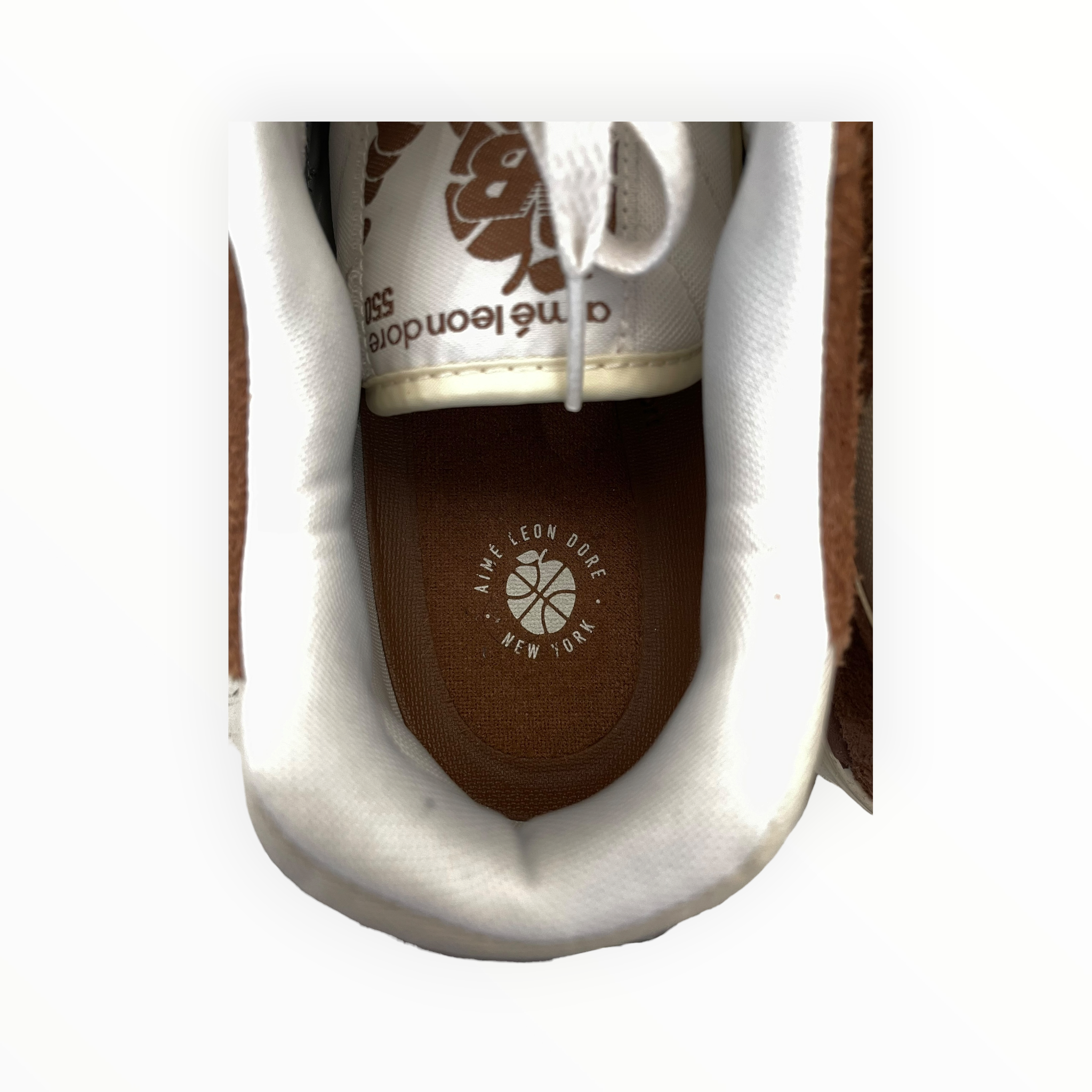 NEW BALANCE/Low-Sneakers/US 10.5/Suede/BRW/Aime Leon Dore Collab view 3
