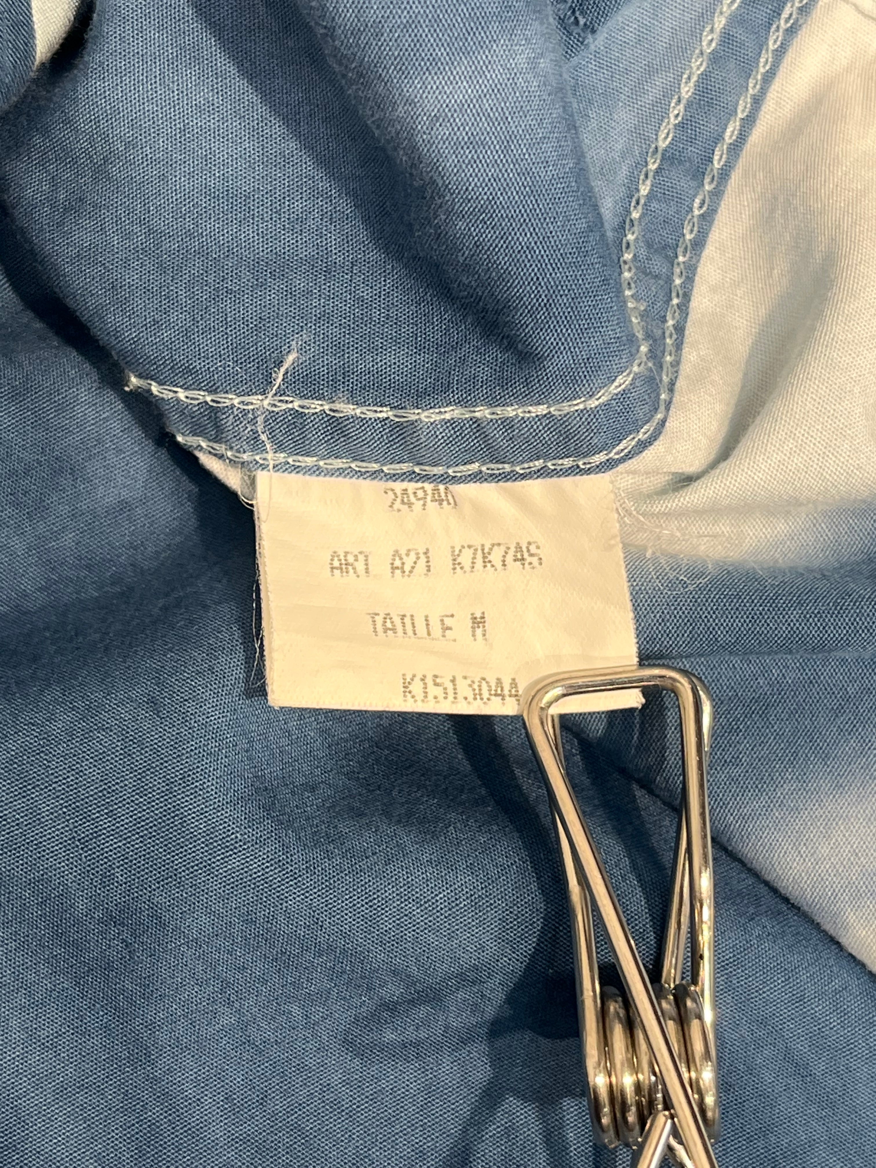 KENZO HOMME/Tops/M/Cotton/BLU/TIE-DYE BUTTON-UP ZIP view 4
