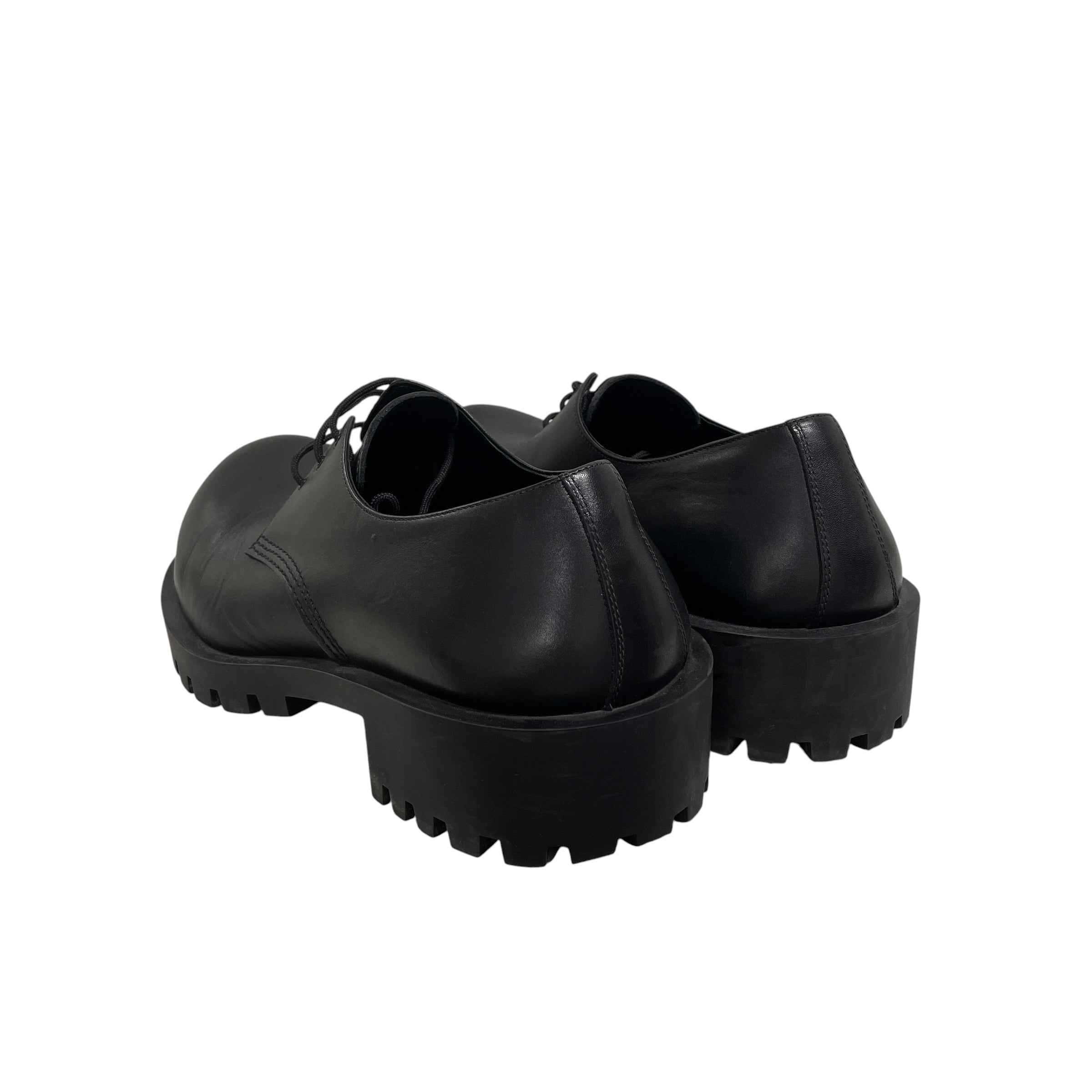 BALENCIAGA/Boots/US 9/Leather/BLK/derby lace up hummer view 2
