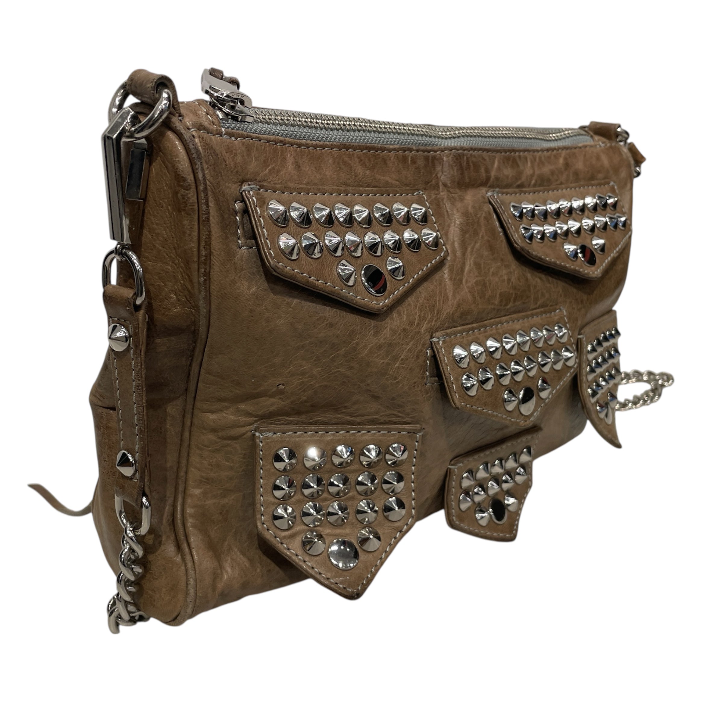 REBECCA MINKOFF/Cross Body Bag/Leather/CML/SPIKES view 6