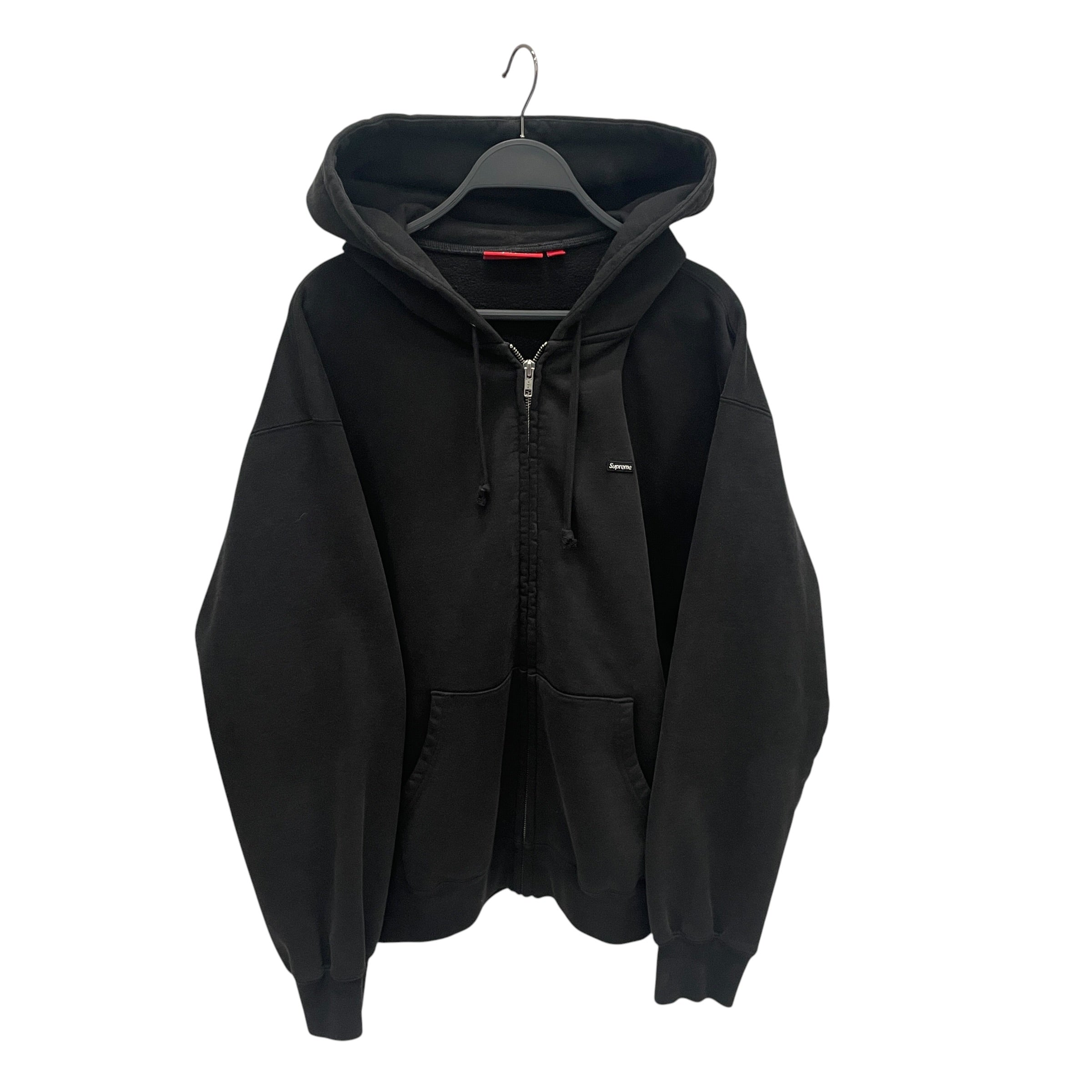 Supreme/Zip Up Hoodie/M/Cotton/BLK/SMALL BOGO ZIP UP view 1