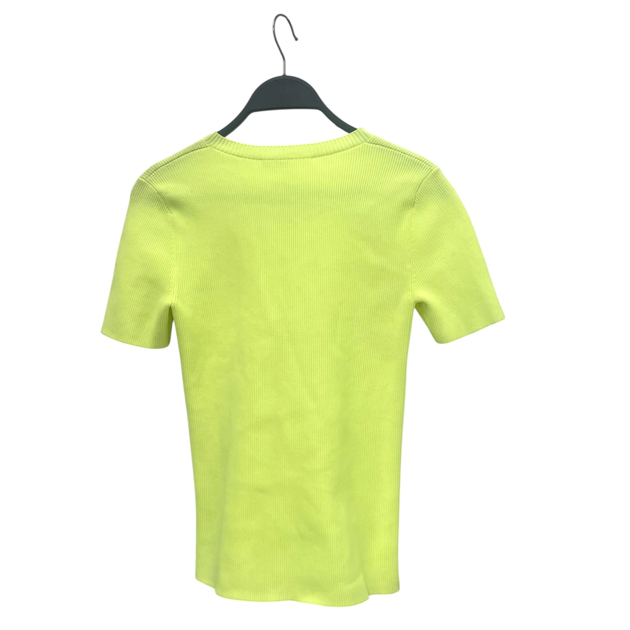 Helmut Lang/T-Shirt/S/Cotton/YEL/Neon YLW 1/4 Zip Up view 2