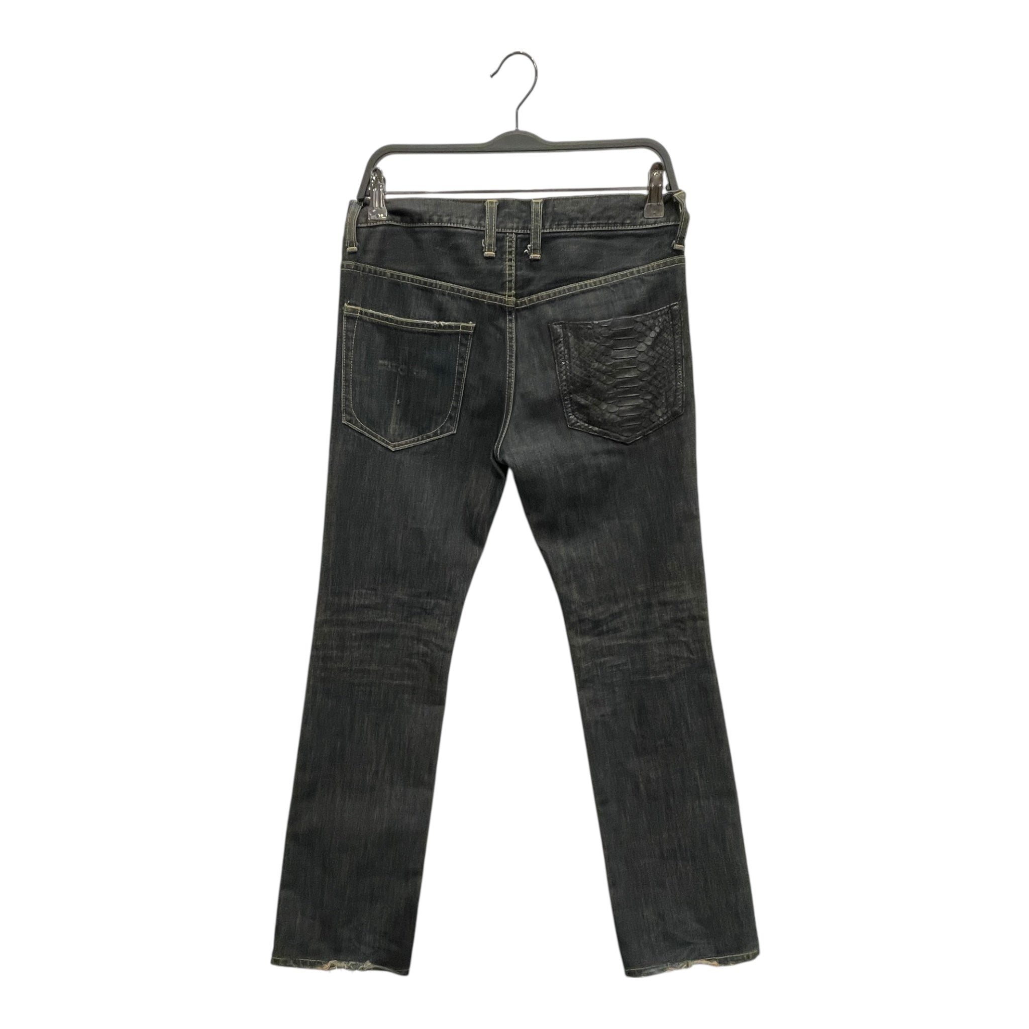 ISAMU KATAYAMA BACKLASH/Skinny Pants/1/Cotton/IDG/SNAKESKIN POCKET DENIM view 2