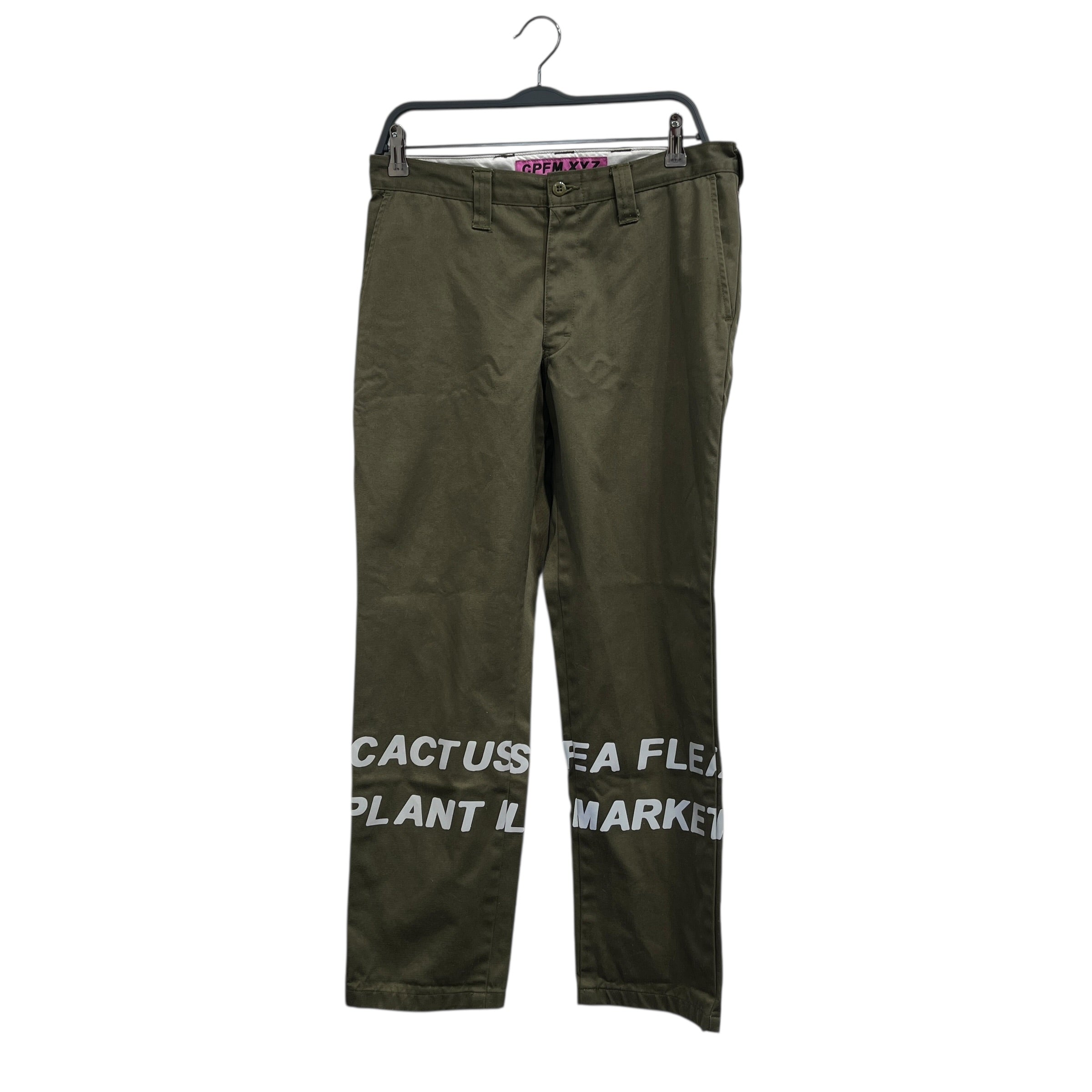 CACTUS PLANT FLEA MARKET/Pants/2/Cotton/GRN/hi-vis safety pant view 1
