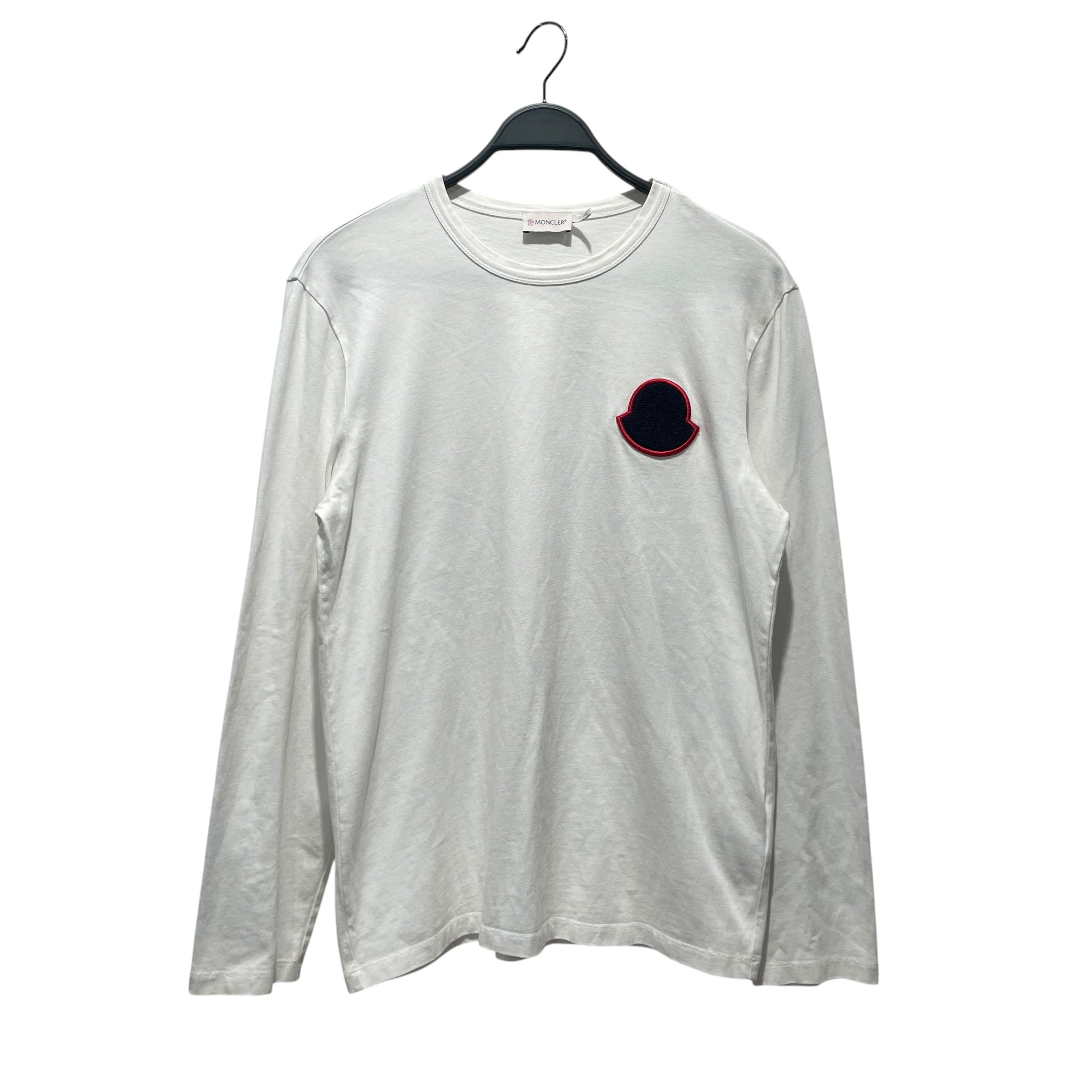 MONCLER/LS T-Shirt/L/Cotton/WHT/ view 1