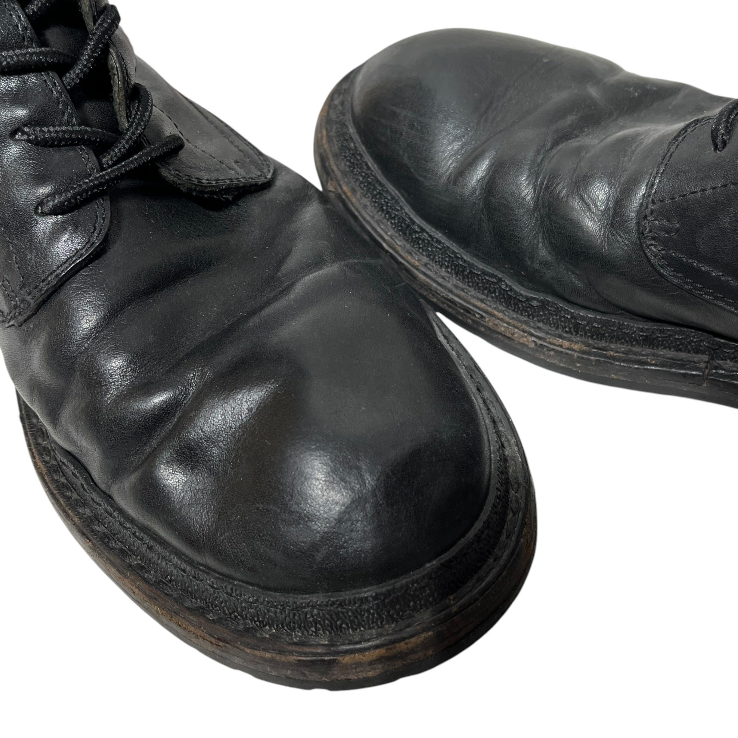 ANN DEMEULEMEESTER/Lace Up Boots/US 10/Leather/BLK/Lace Up Boots view 4