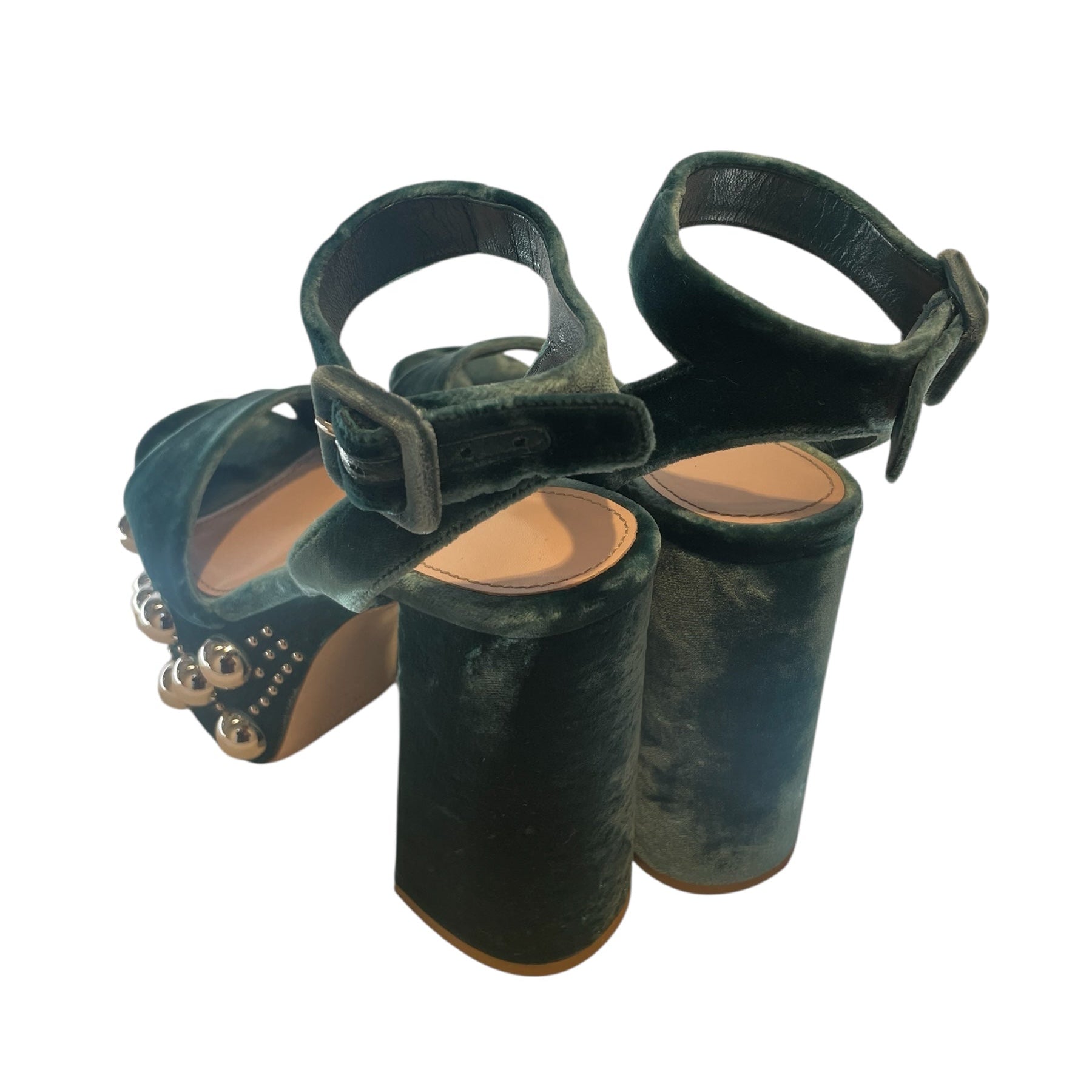 MIU MIU/Low-Sneakers/EU 37/WHT/STUDDED HEEL view 2