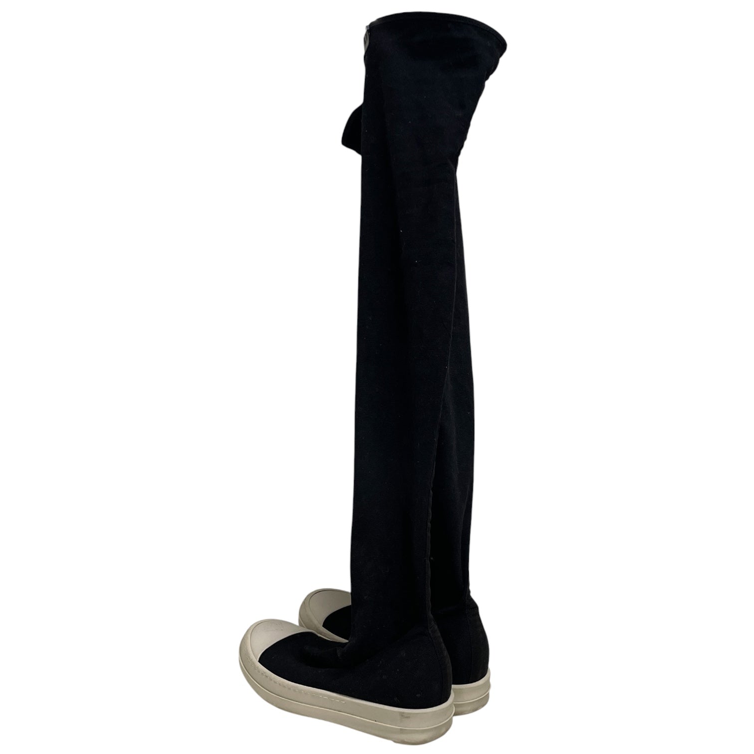 RICK OWENS DRKSHDW/Hi-Sneakers/US 9/Cotton/BLK/KNEE HIGH COTTON view 2