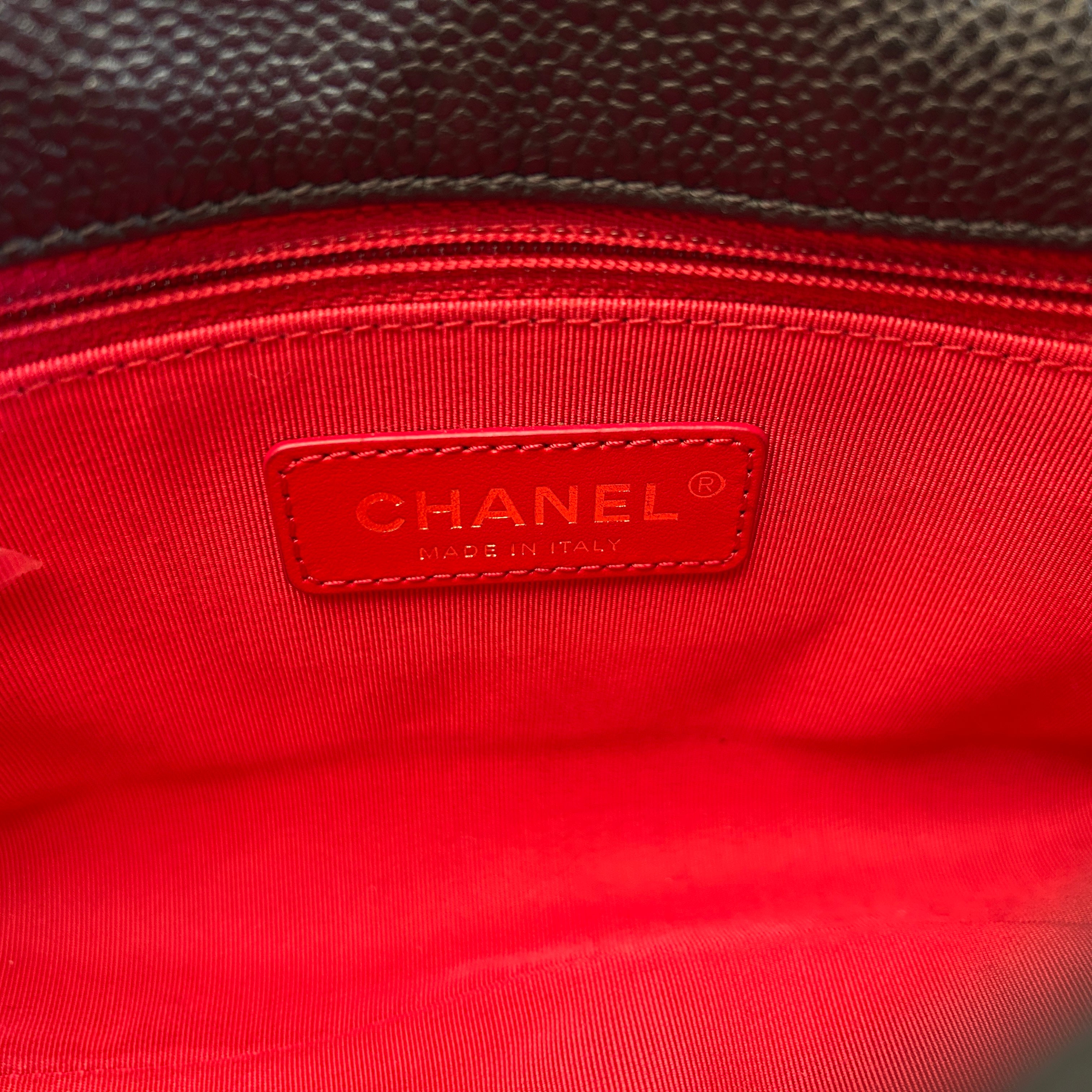 CHANEL/Bag/Leather/BLK/Caviar Quilted SIngle Flap view 5