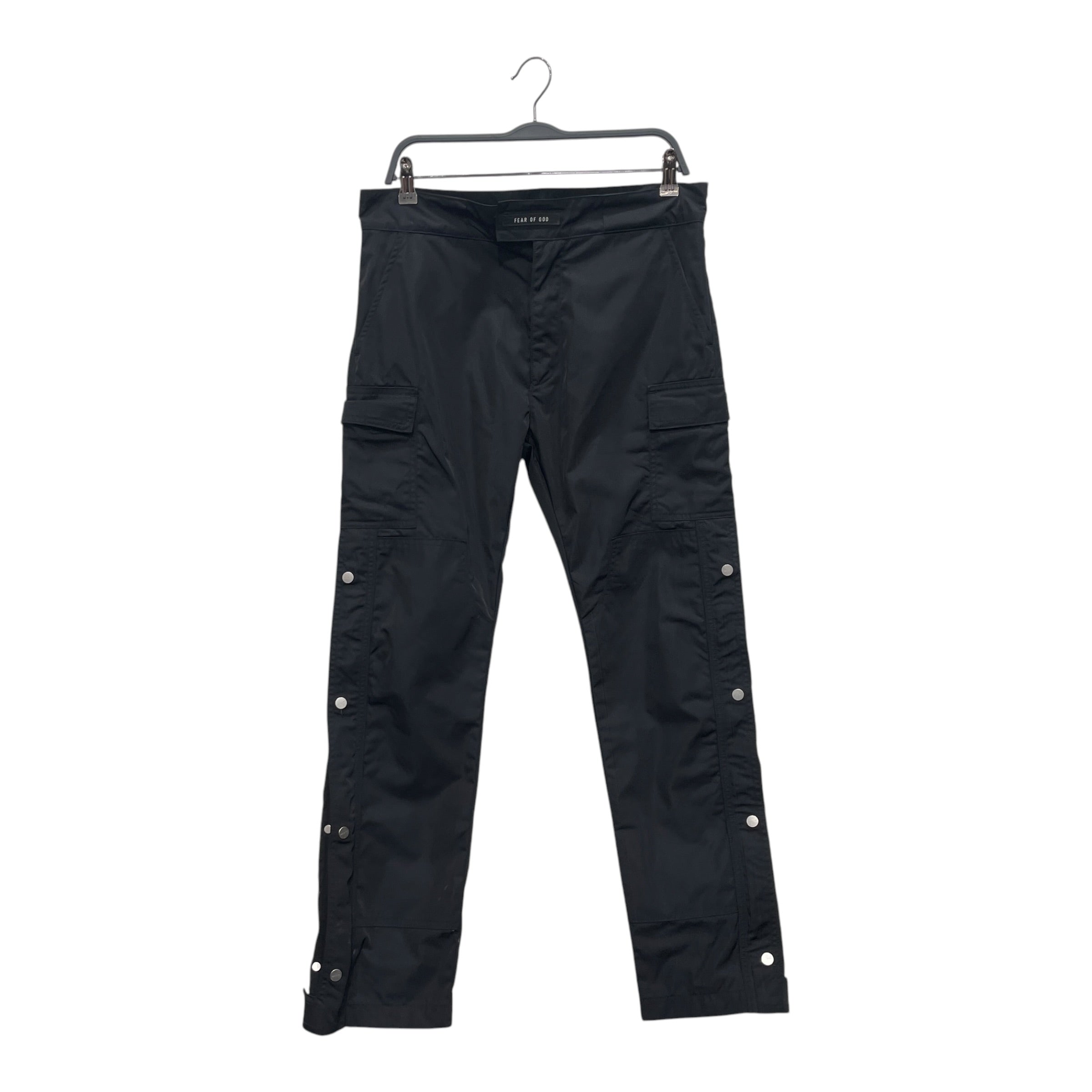 FEAR OF GOD/Skinny Pants/S/Nylon/BLK/BUTTONED PANTS view 1
