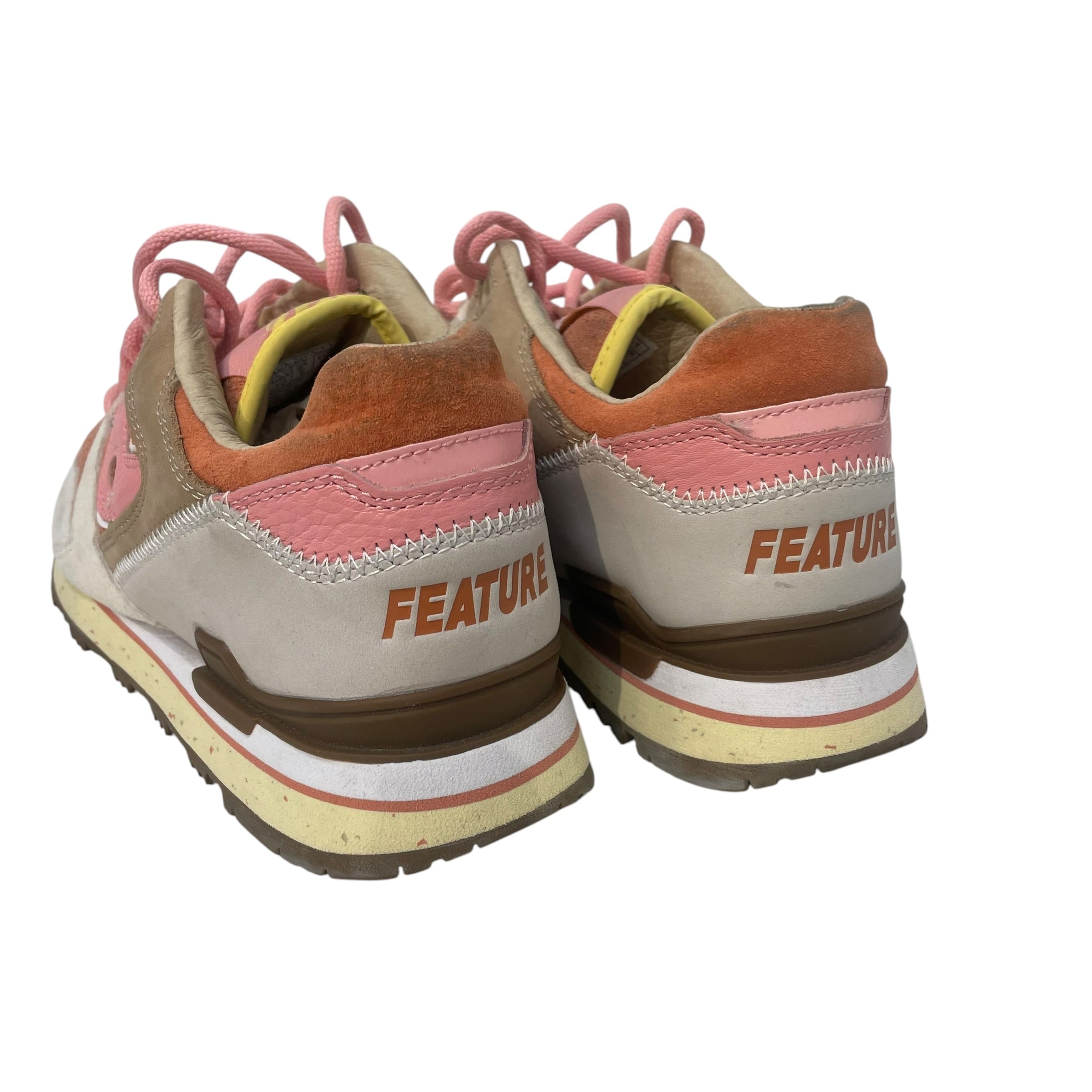 SAUCONY/Low-Sneakers/US 10/Border/Suede/KHK/ x feature eggs and bacon view 2