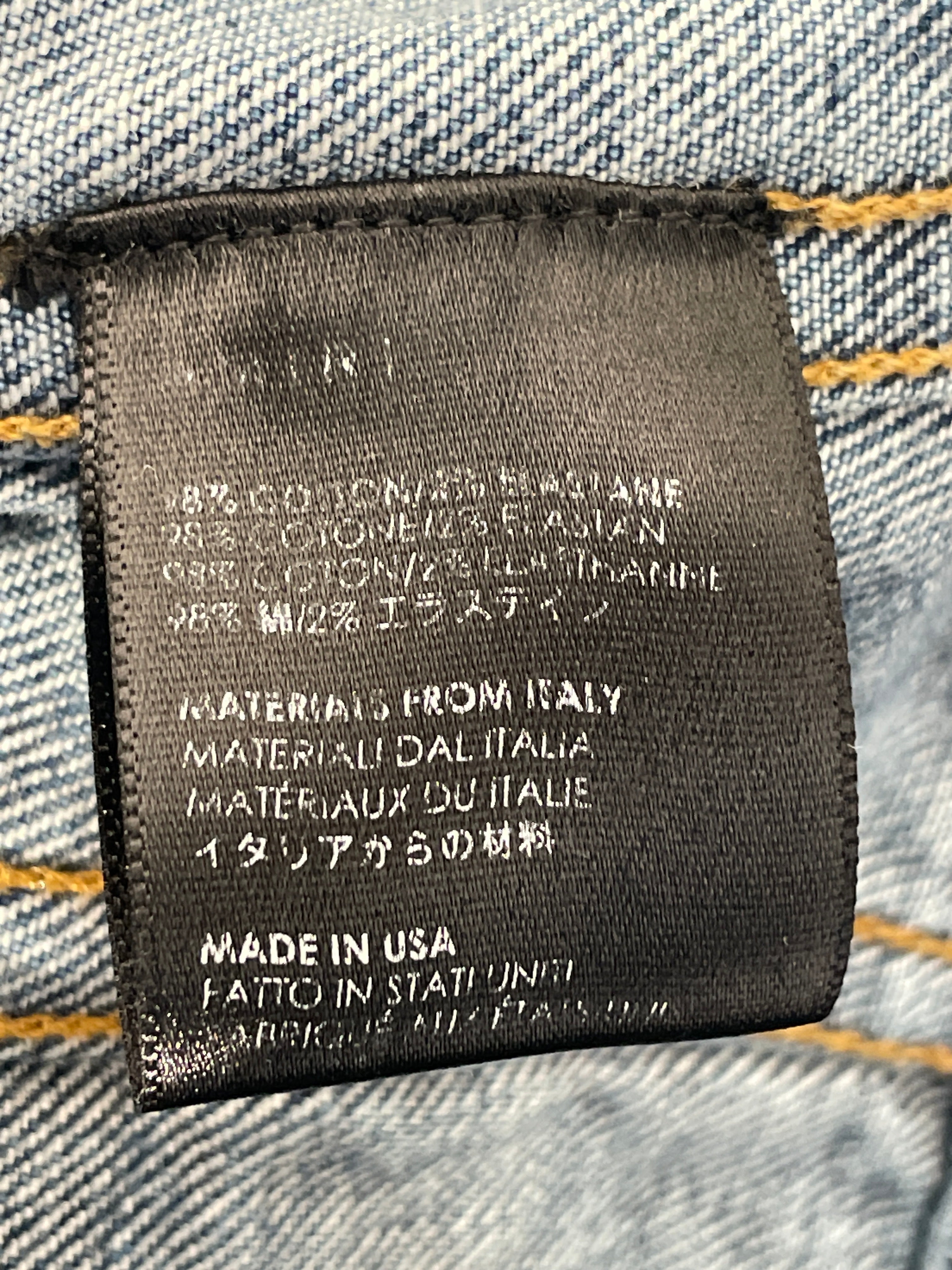 AMIRI/Denim Jkt/XS/Denim/BLU/Single Breasted/ view 4