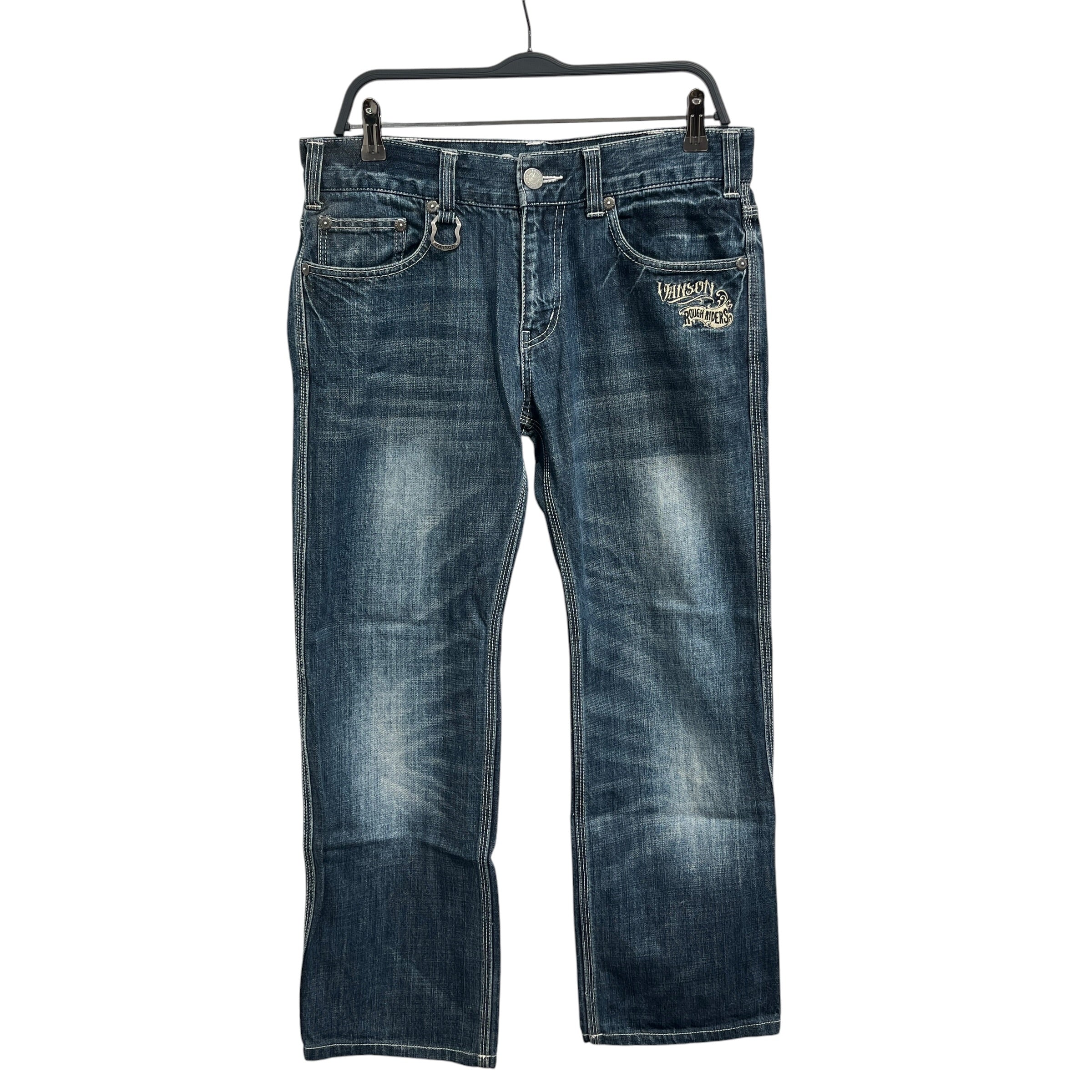 VANSON/Straight Pants/30/Denim/IDG/Graphic/Winged Skull view 1