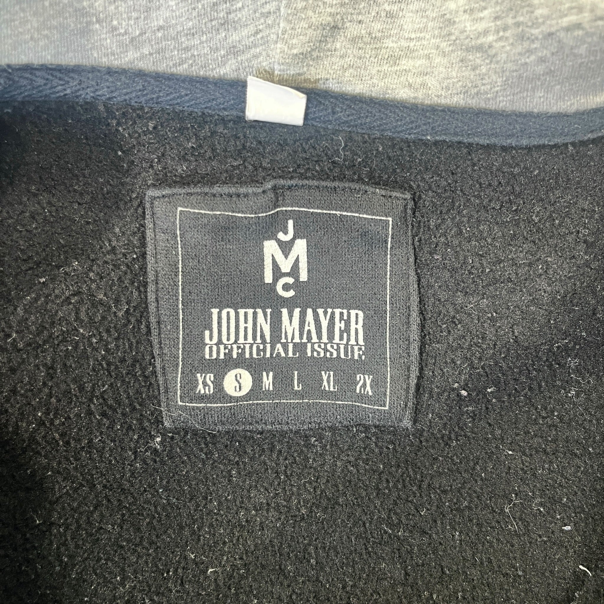 John Mayer Official Issue/Zip Up Hoodie/S/Cotton/BLK/ view 3