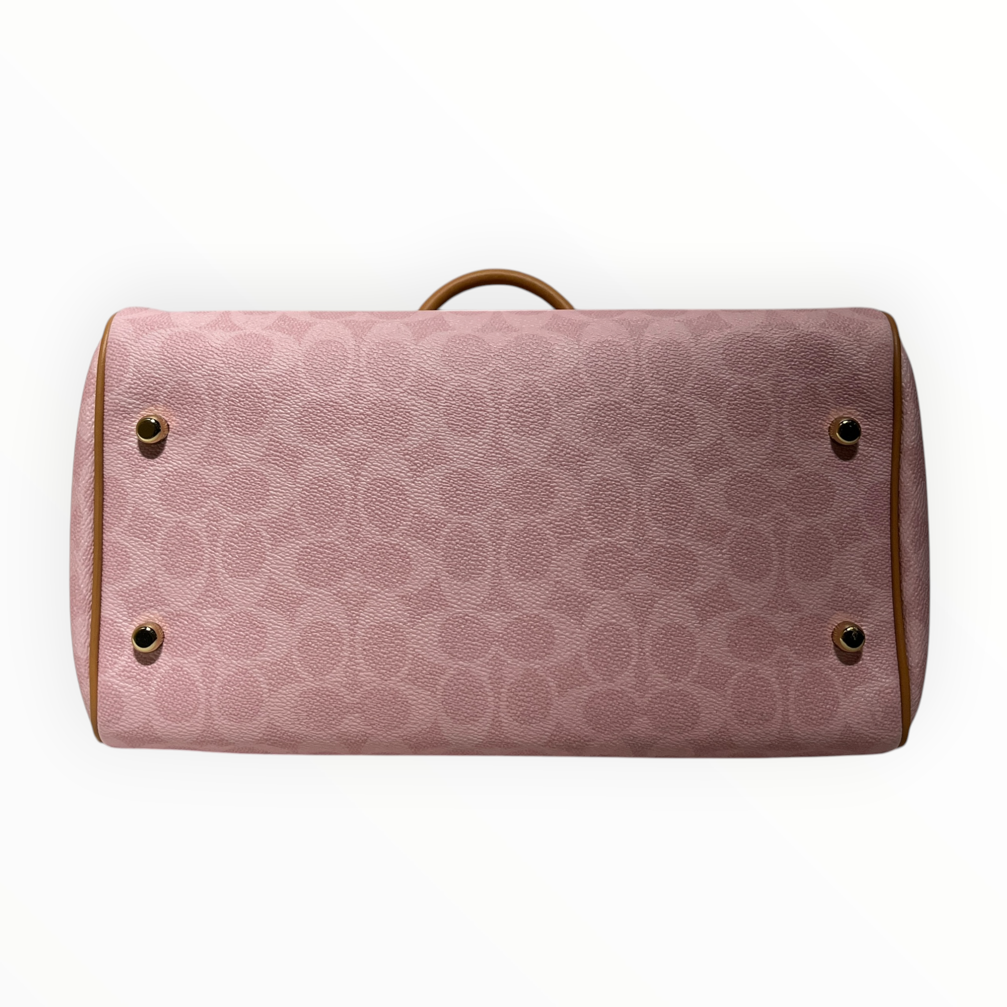 COACH/Hand Bag/Cotton/PNK/pink monogram rowan view 3