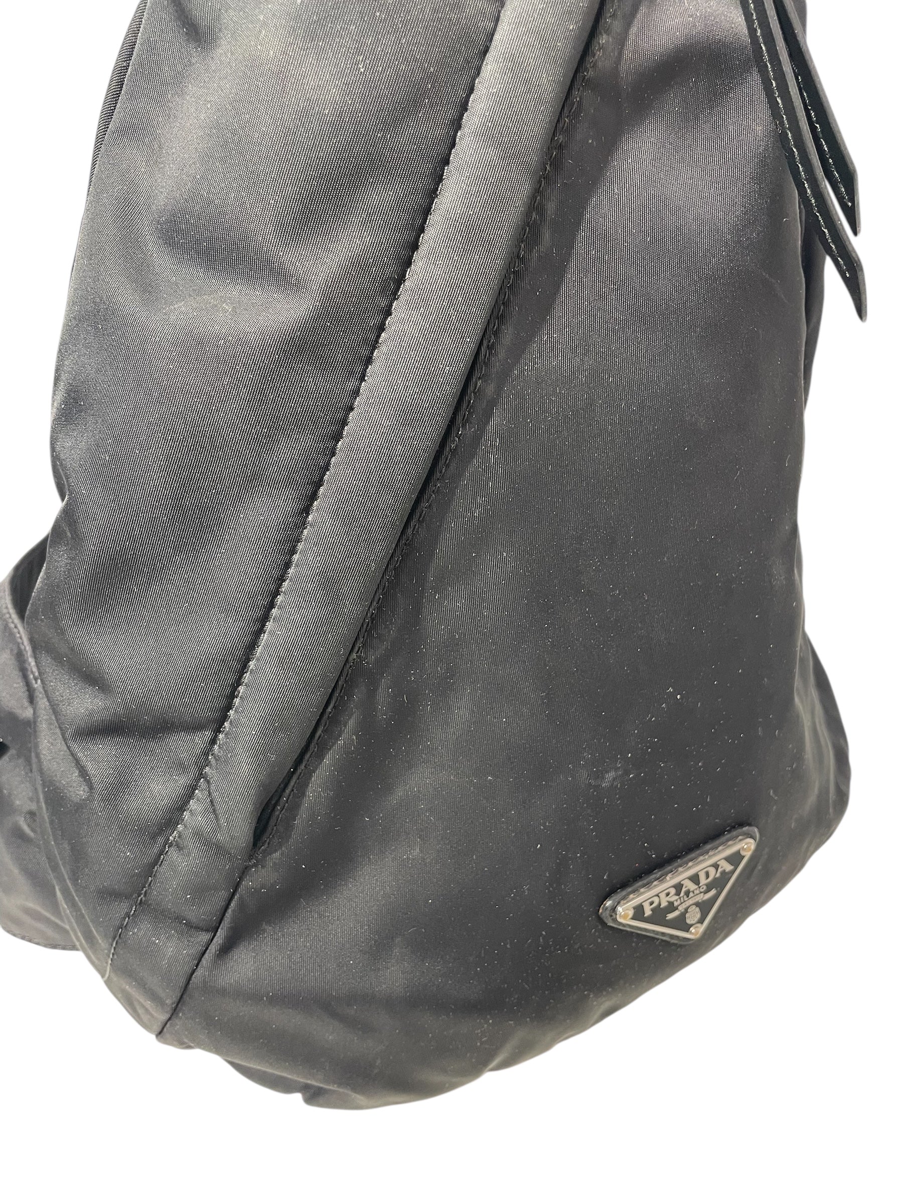 PRADA/Cross Body Bag/M/Nylon/BLK/Prada Re-Nylon view 7