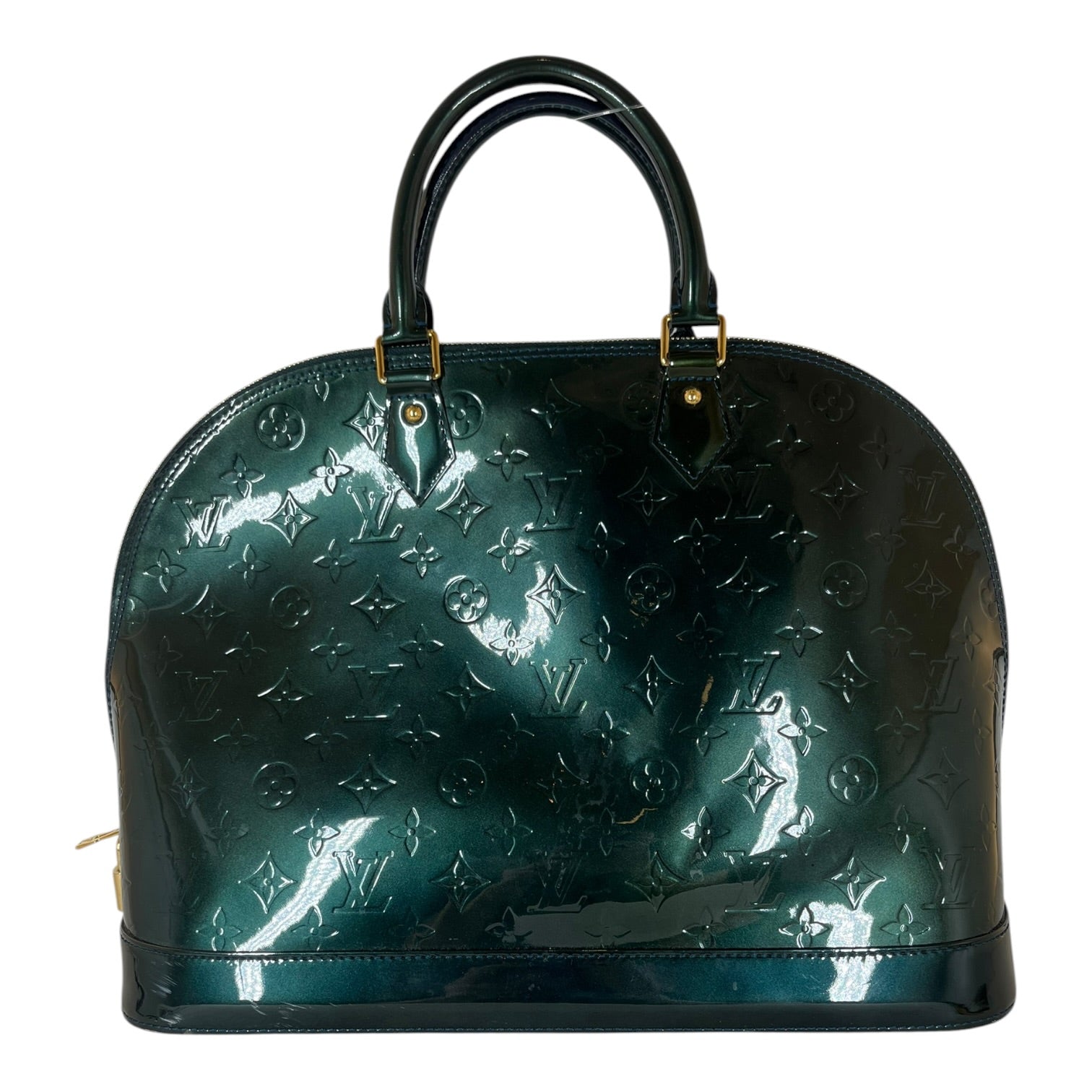 LOUIS VUITTON/Hand Bag/Monogram/Leather/GRN/Louis Vuitton Patent Leather view 2