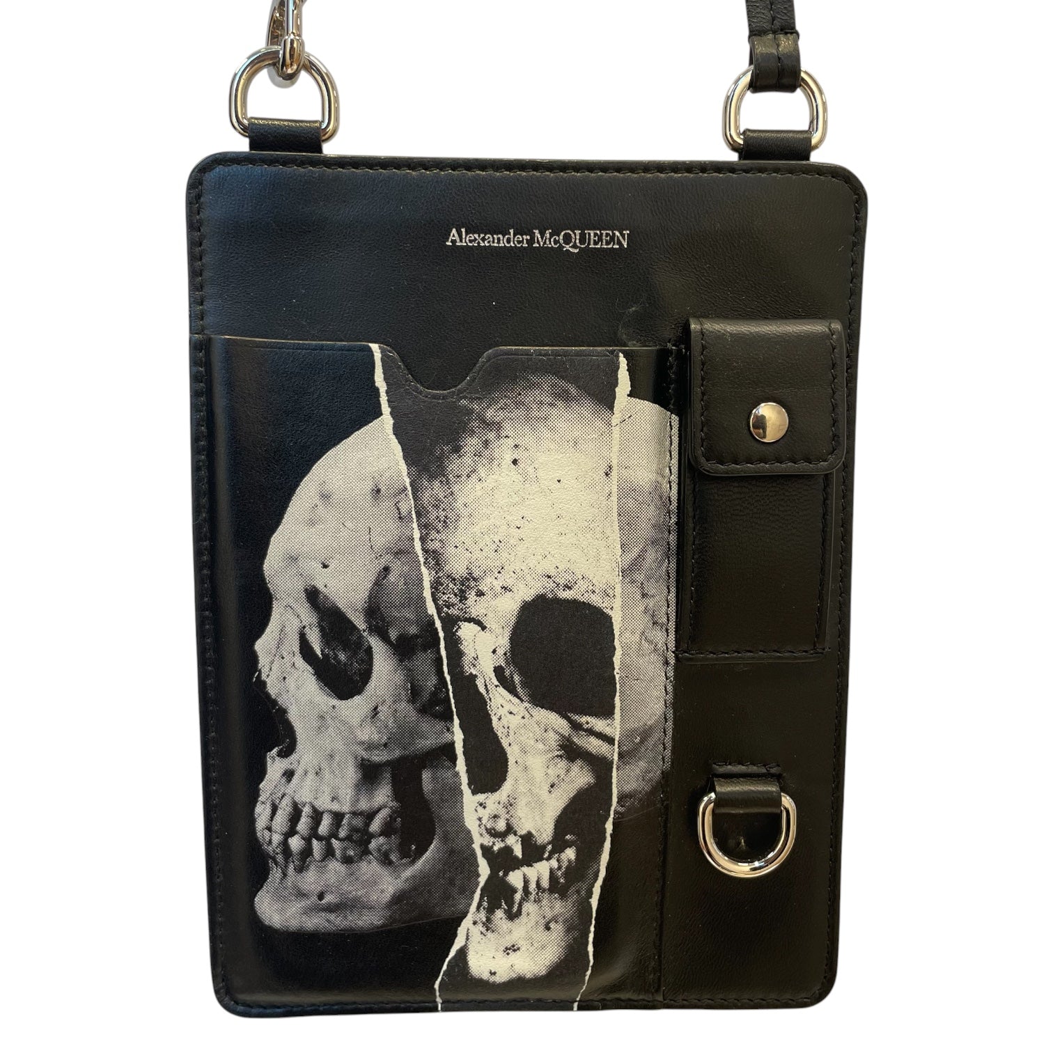 Alexander McQueen/Bag/Graphic/Leather/BLK/SKULLS ON POUCH view 3