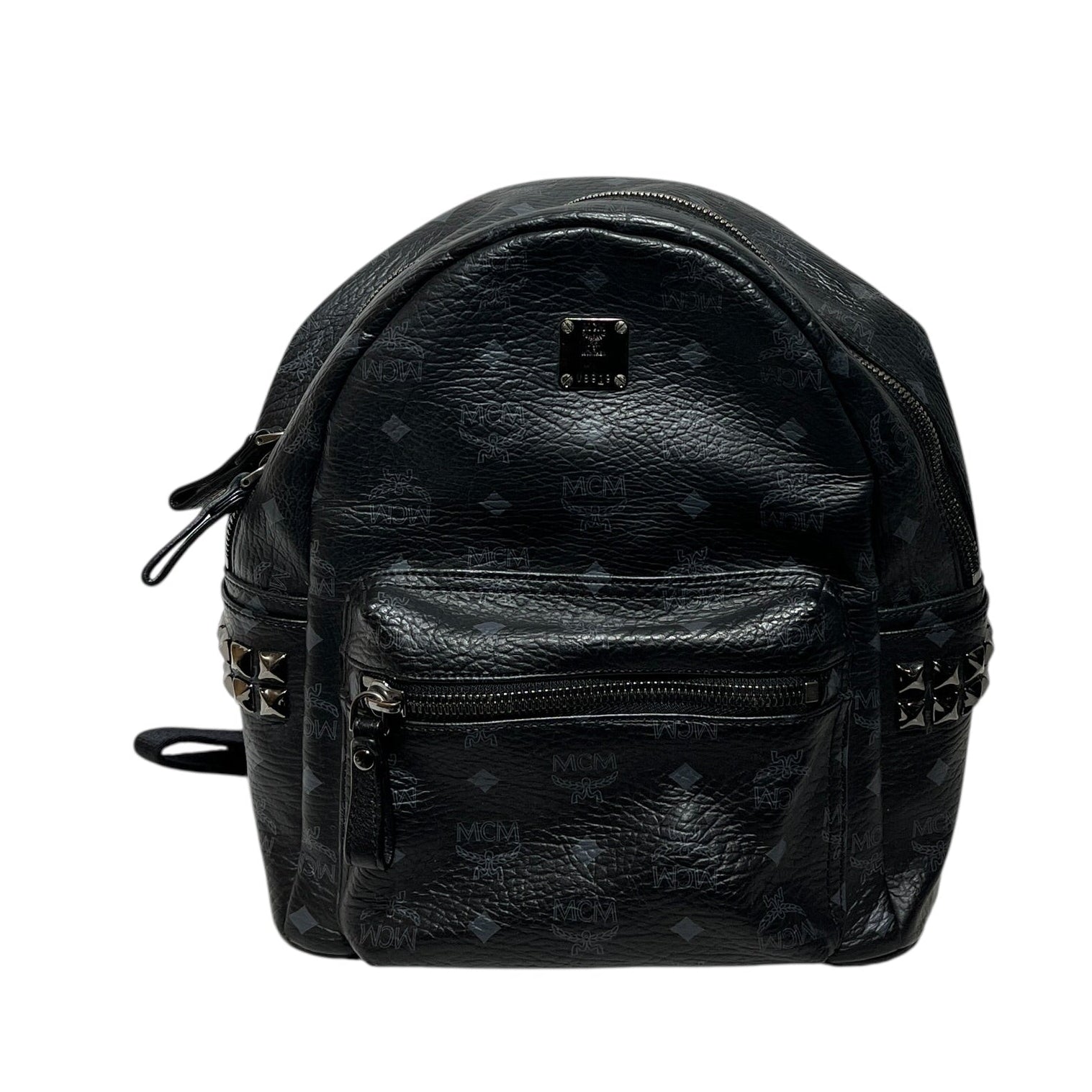 MCM/Backpack/Monogram/Leather/BLK/ view 1