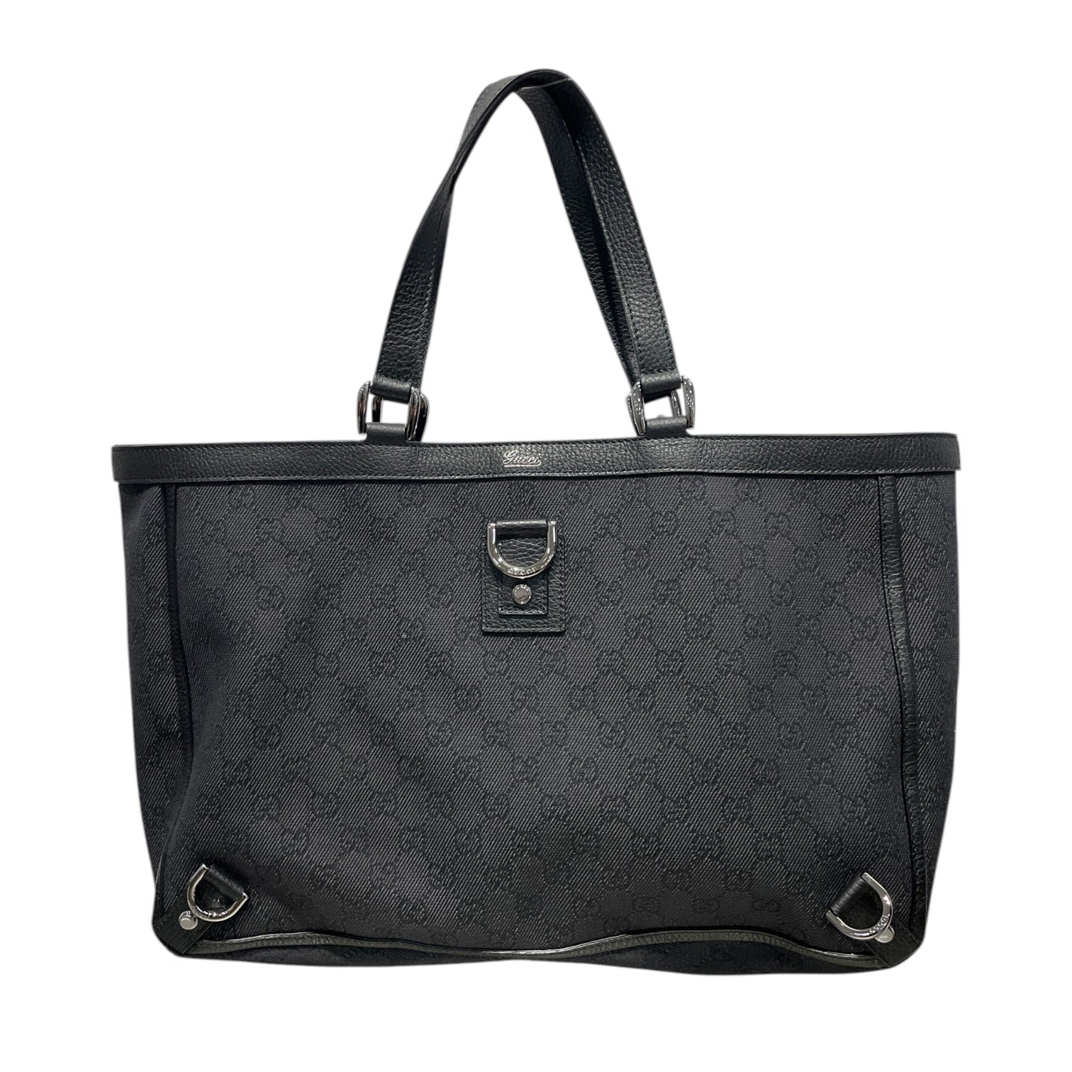 GUCCI/Tote Bag/Monogram/BLK/293580 204991 Canvas Abbey view 1