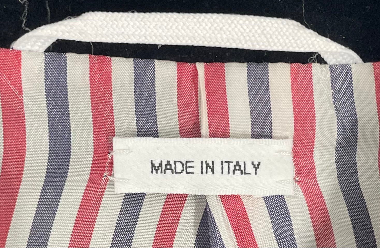THOM BROWNE. NEW YORK/Coat/0/Cashmere/BLK/Single Breasted/Houndstooth Check/STRIPED LINING view 4