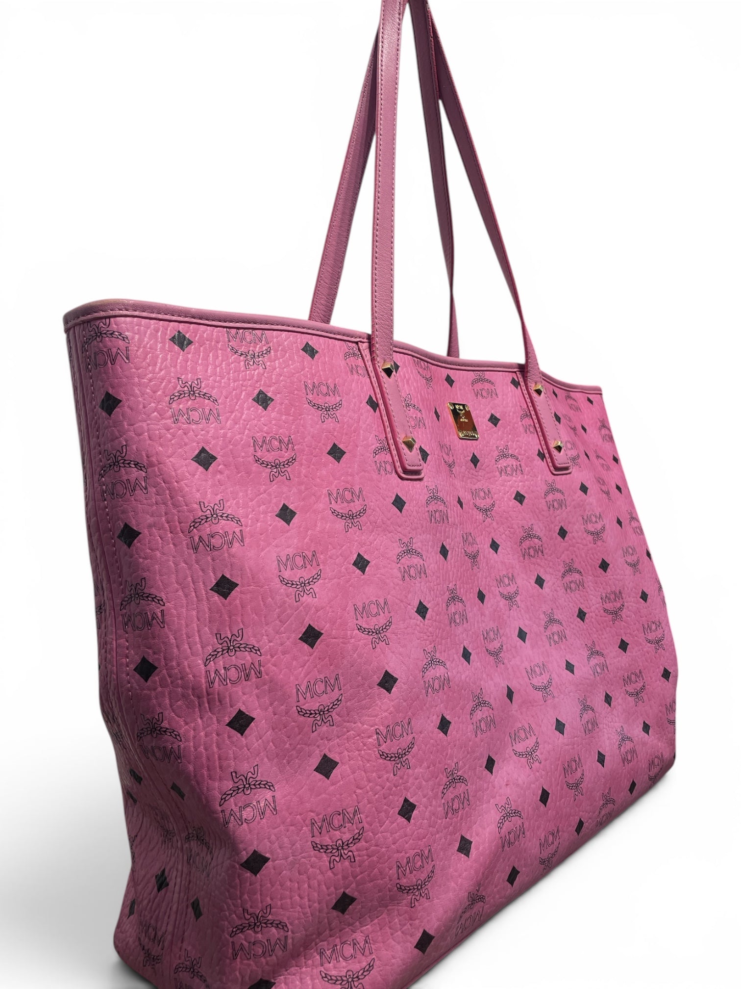 MCM/Tote Bag/Leather/PNK/TOTE W/ POUCH view 6