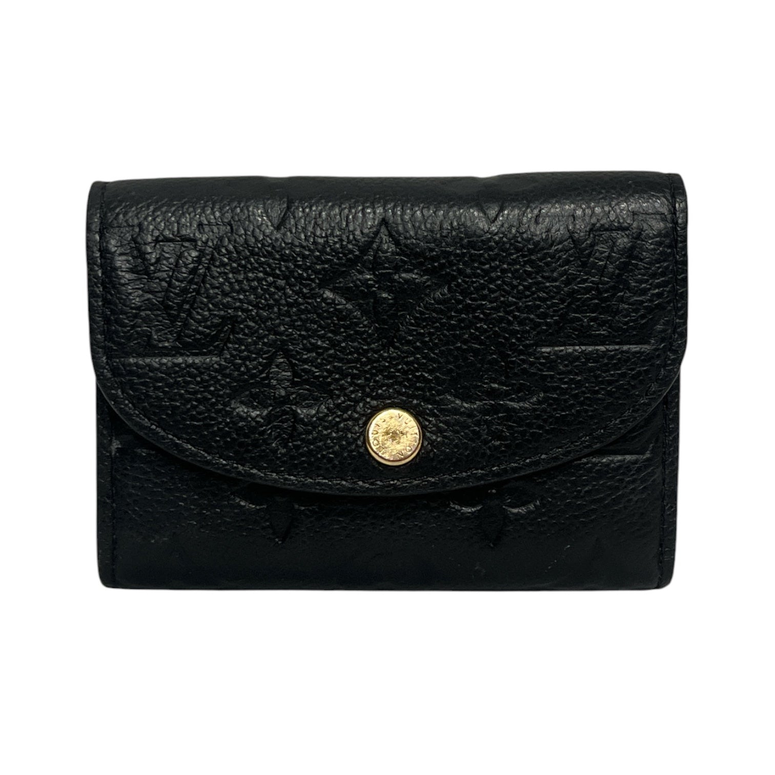 LOUIS VUITTON/Coin Wallet/Monogram/Leather/BLK/L's/Rosalie Coin Pouch view 1