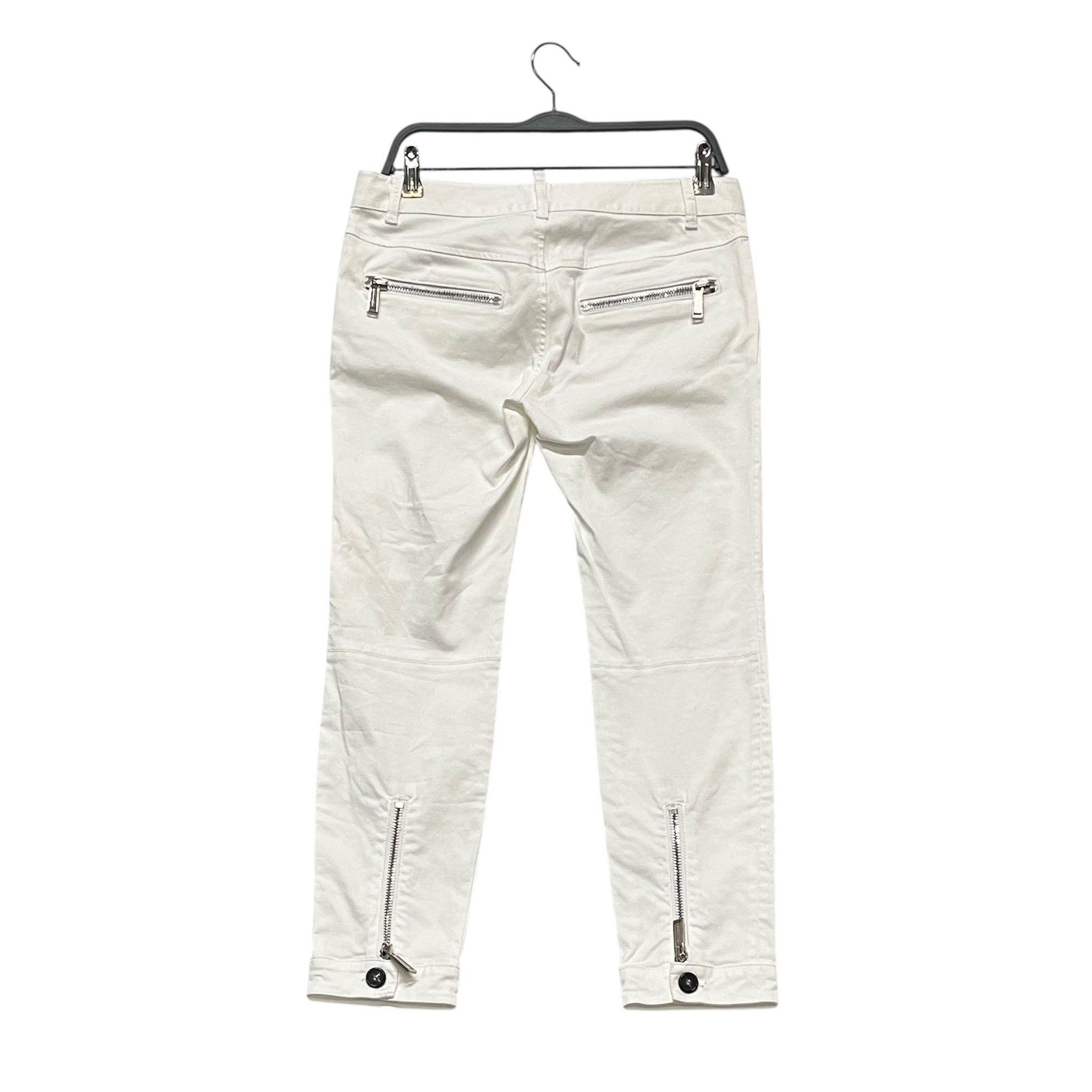 DSQUARED2/Skinny Pants/40/Cotton/WHT/Low-rise/ZIP POCKETS view 2