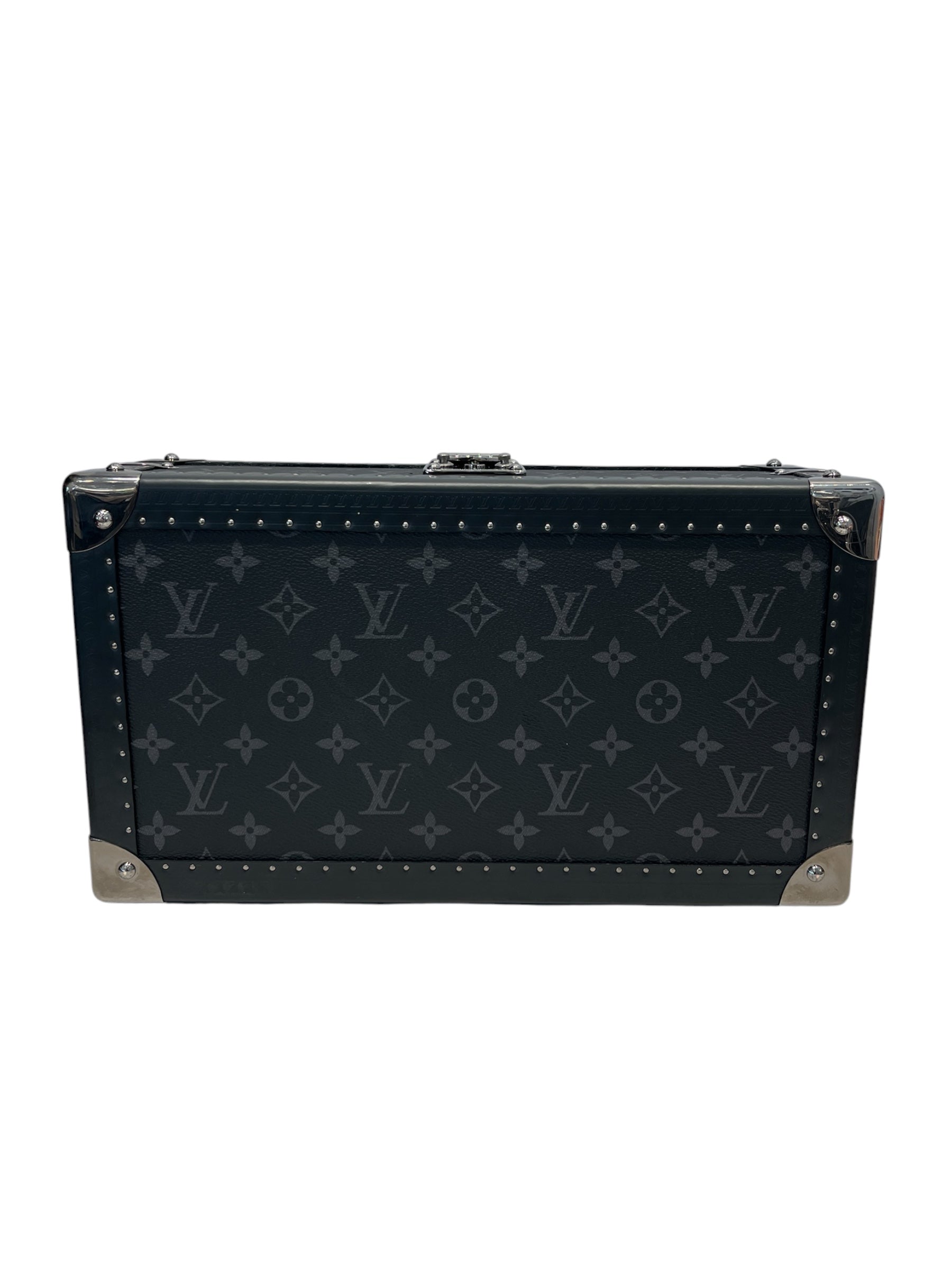 LOUIS VUITTON/Bag/Monogram/Leather/BLK/MINI TRUNK view 3