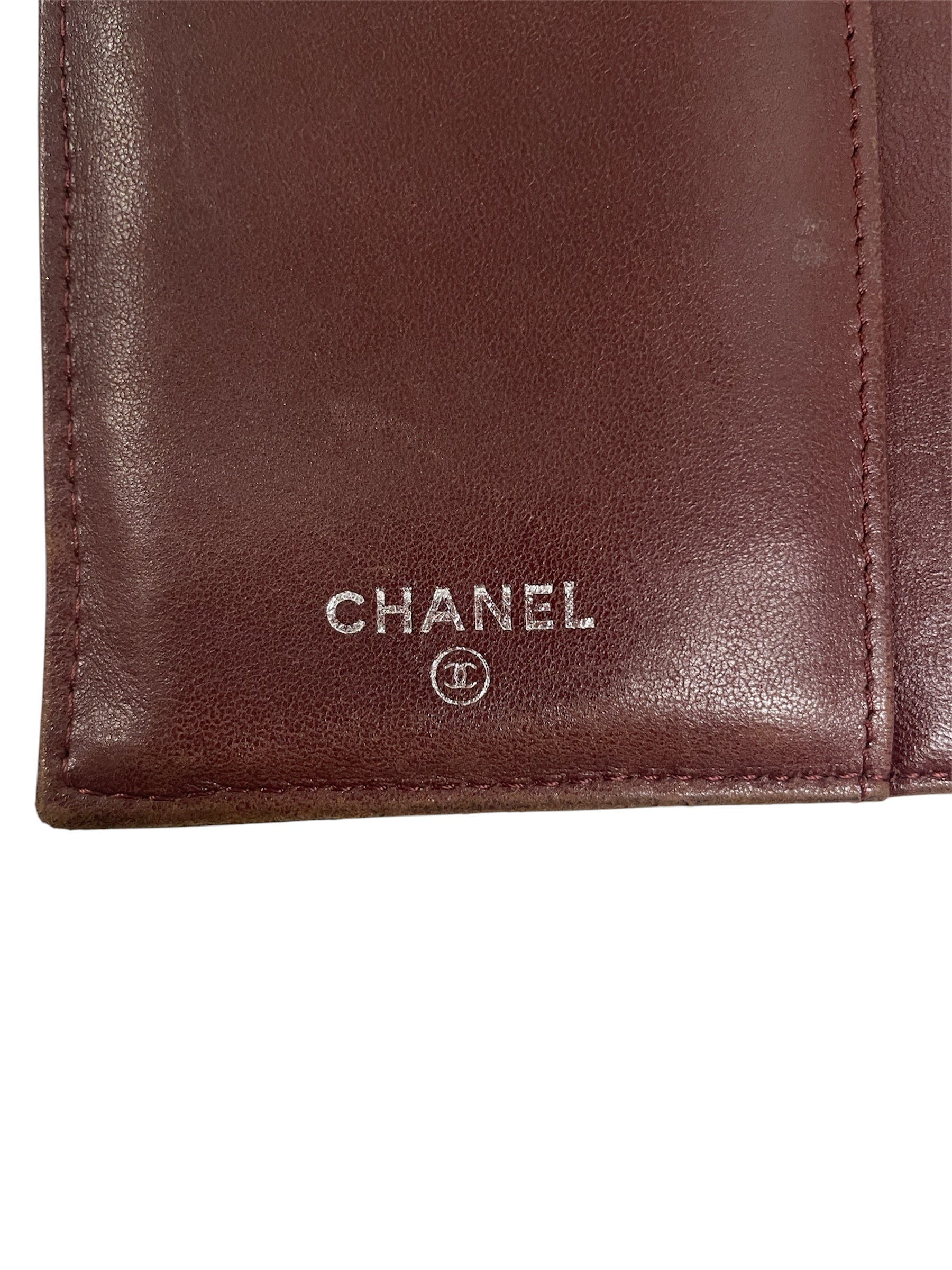 CHANEL/Long Wallet/Leather/BLK/L's/quited stitch view 4