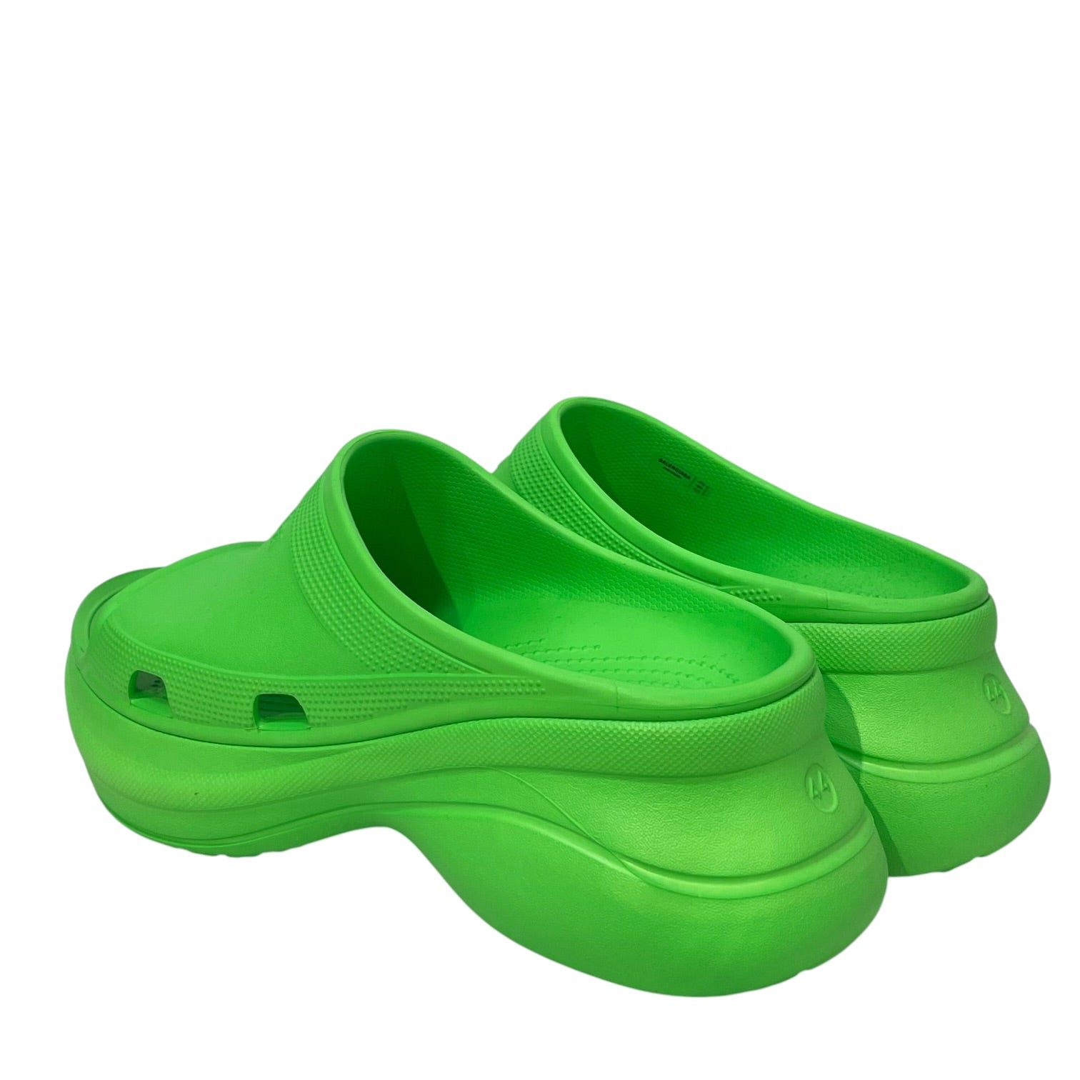 BALENCIAGA/Shoes/US 11/Polyester/GRN/BALENCI GREEN CROC HEEL view 2