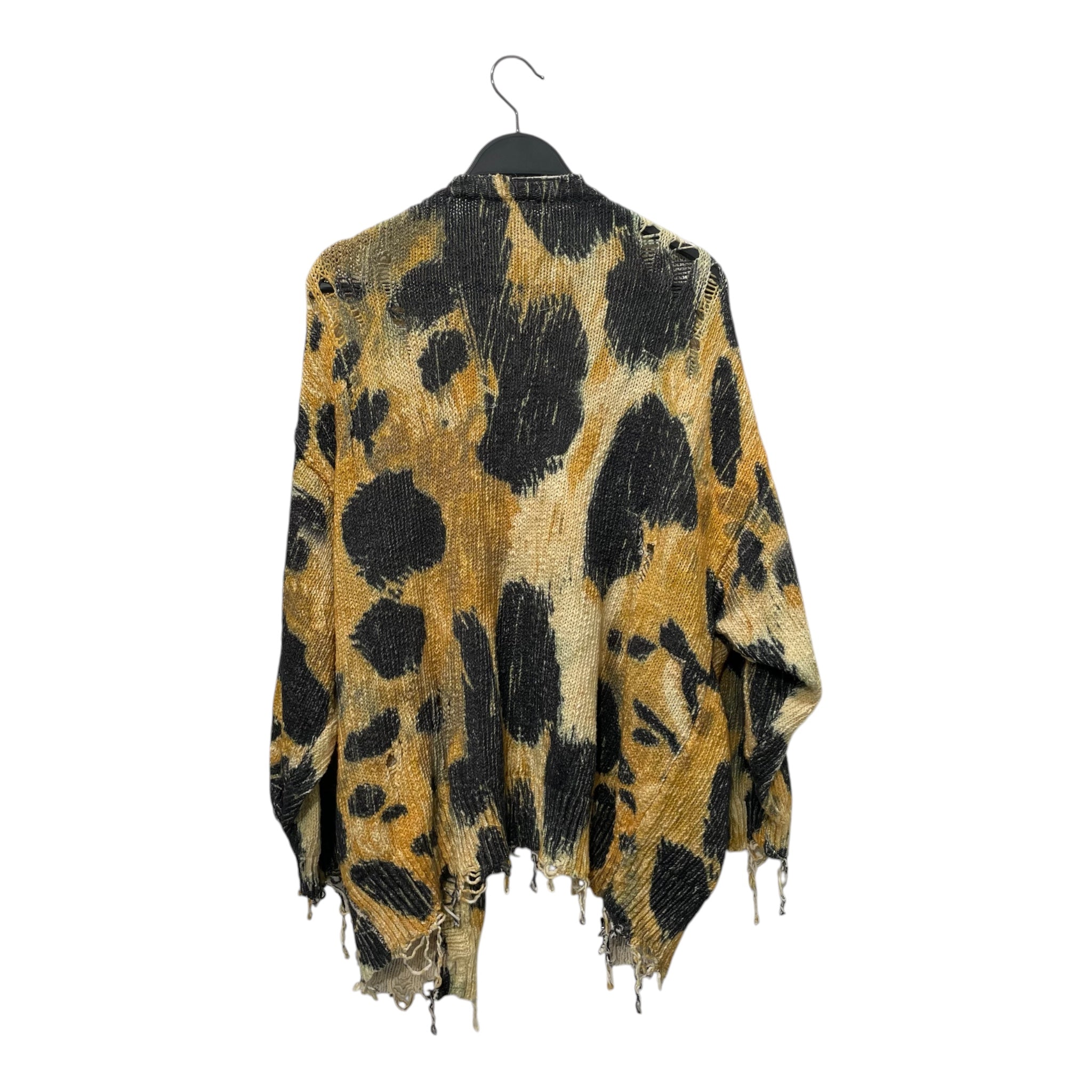 R13/Cardigan/XS/Leopard/Cotton/GLD/printed oversized cardigan view 2