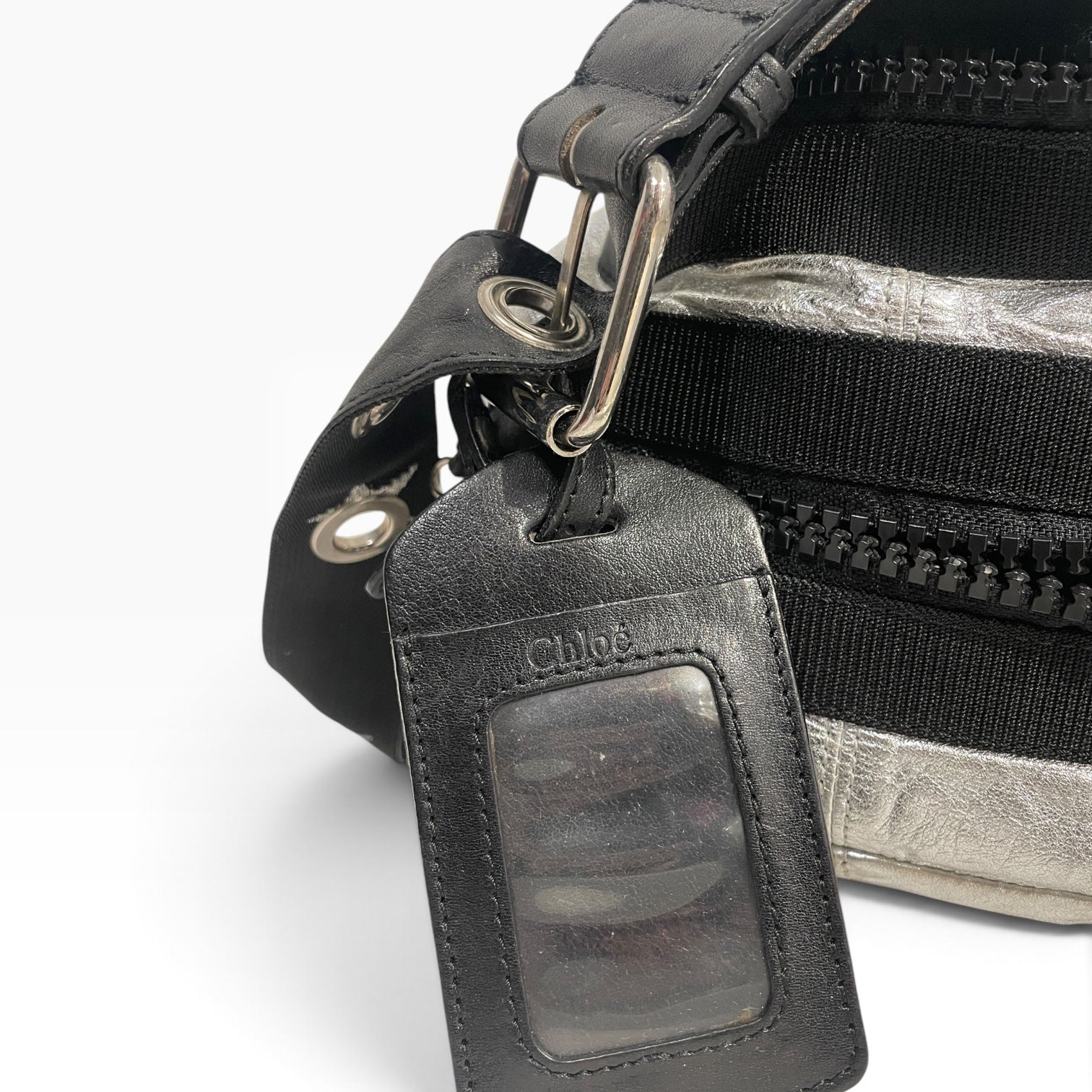 Chloe/Bag/Polyester/SLV/2004 silver camera bag view 8