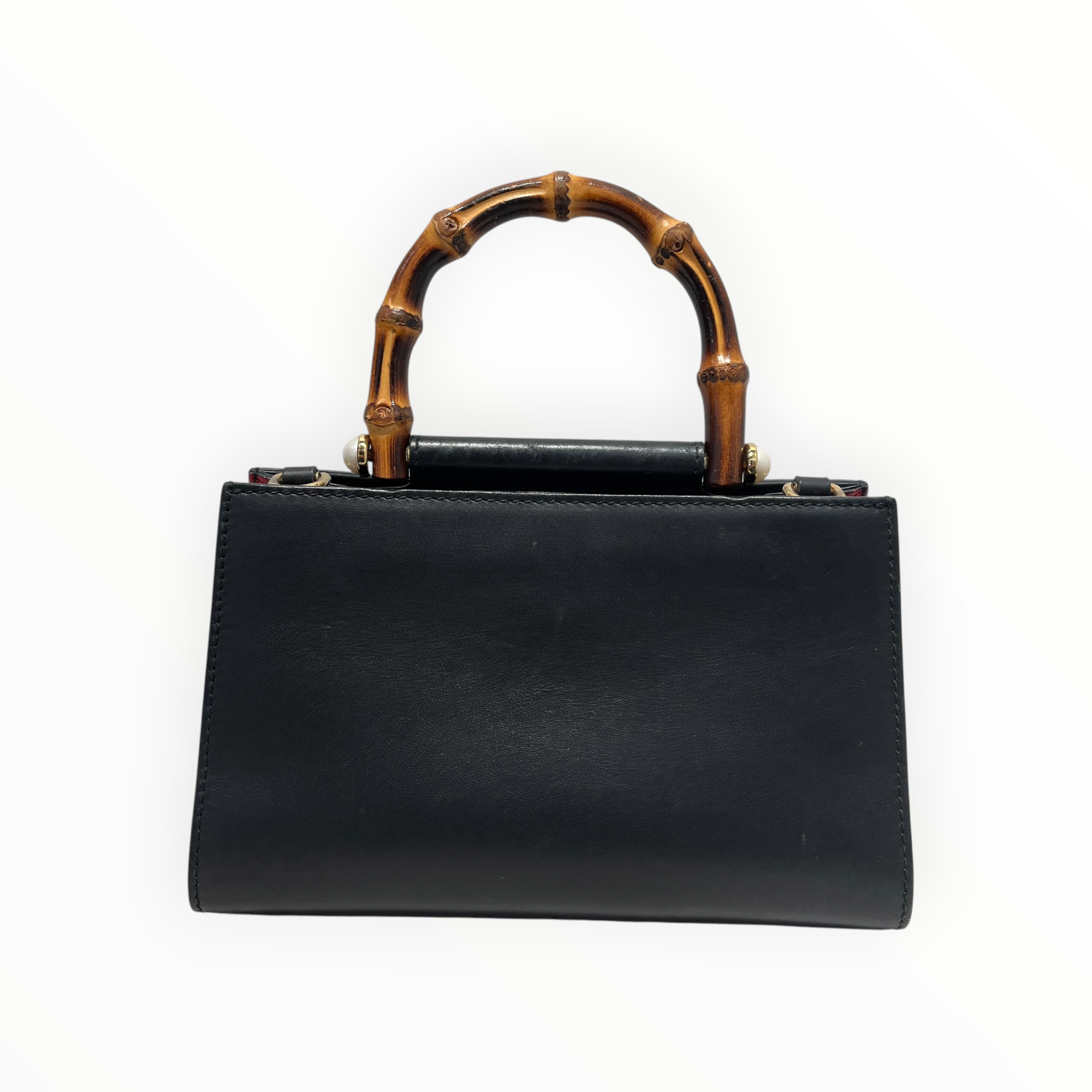 GUCCI/Hand Bag/Leather/BLK/NYMPHAEA BAMBOO TOP HANDLE view 2
