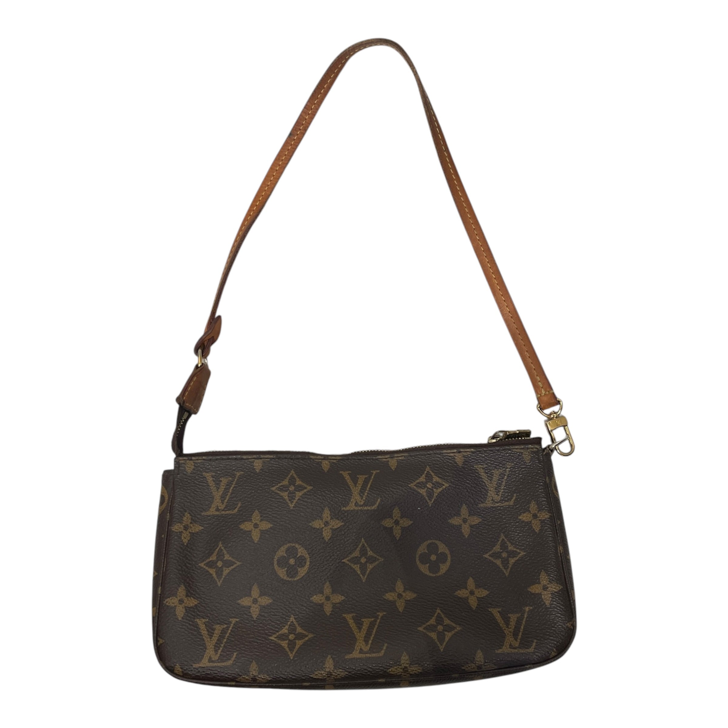 LOUIS VUITTON/Bag/Monogram/Leather/BRW/POCHETTE view 1