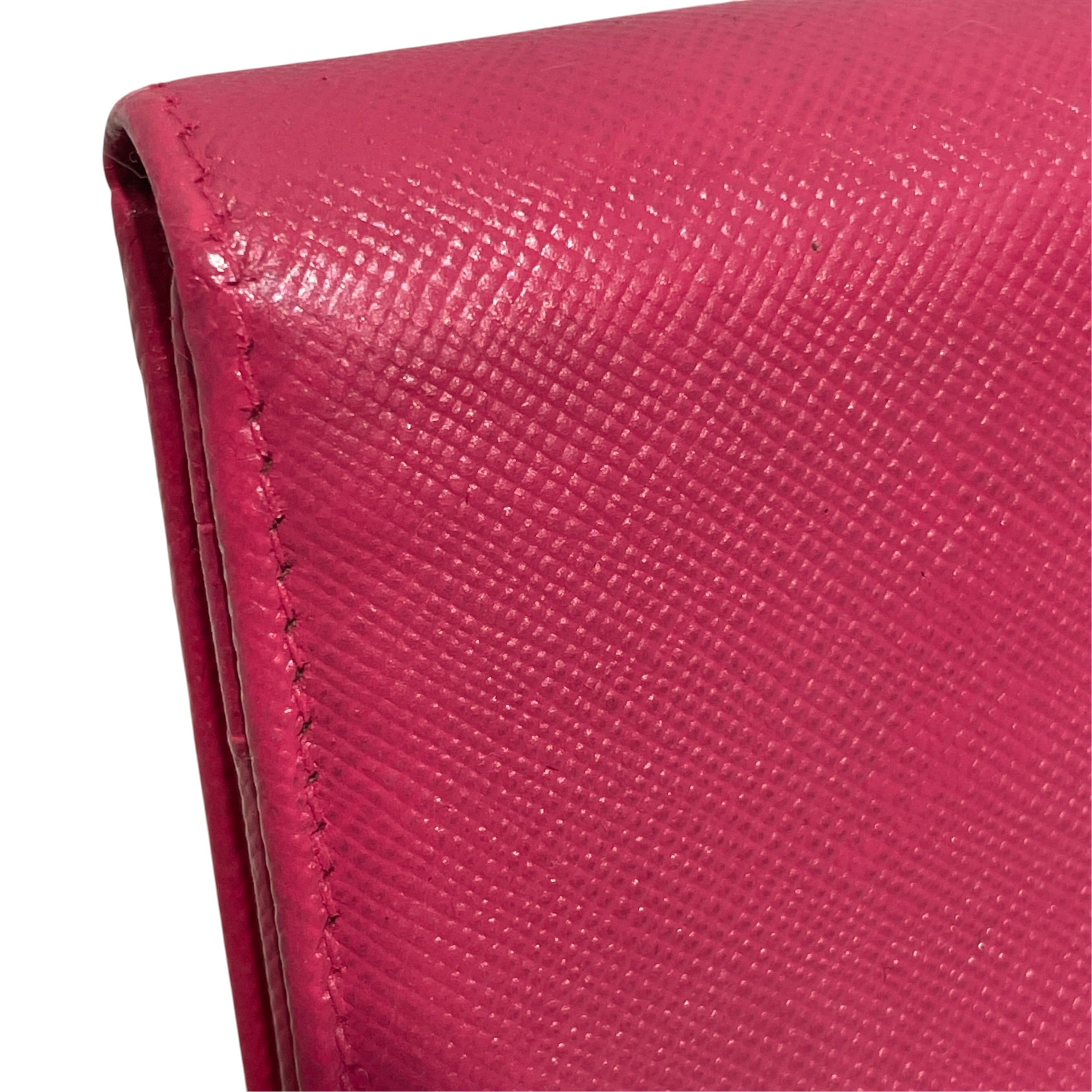 PRADA/Long Wallet/Leather/PNK/L's/Saffiano Lux view 6