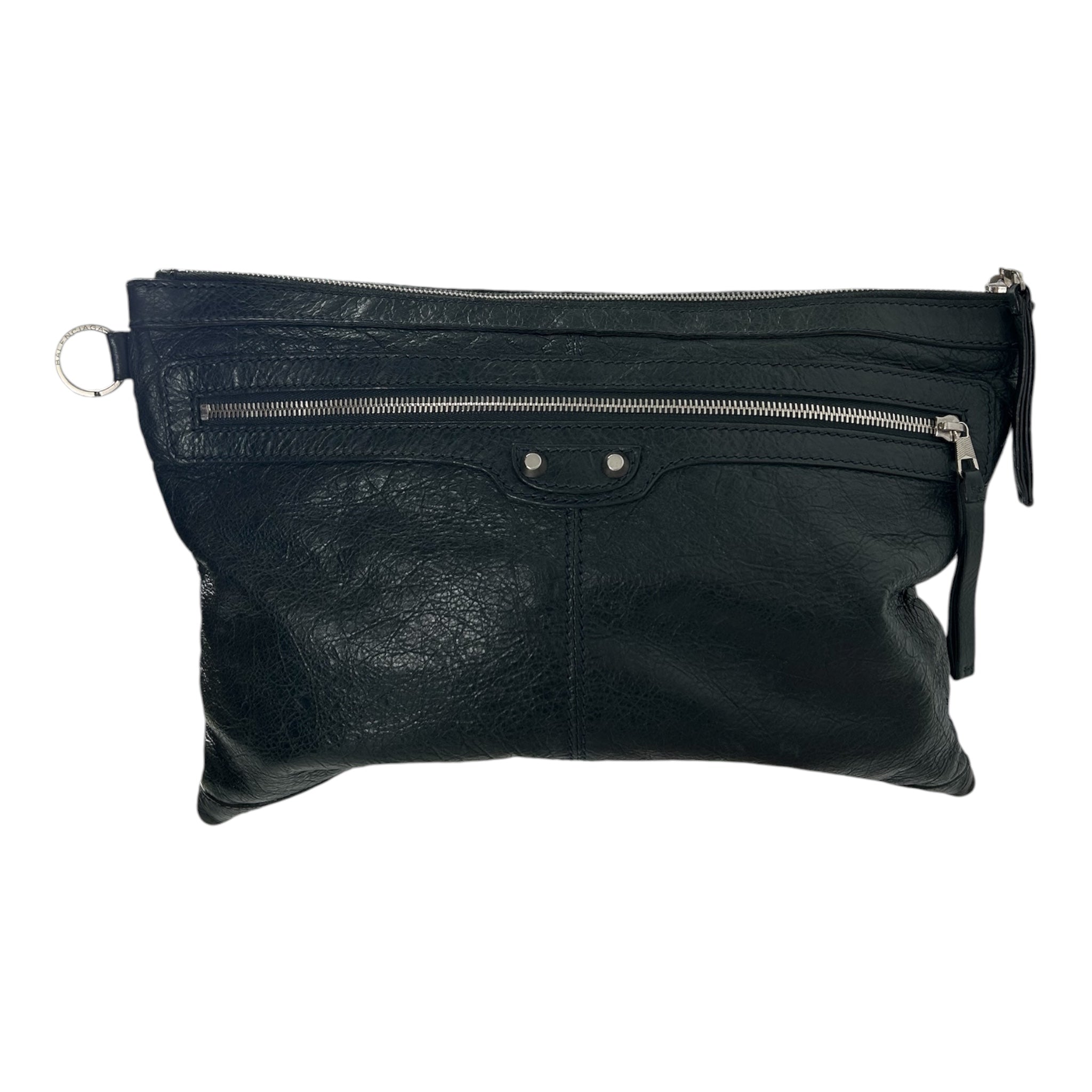BALENCIAGA/Clutch Bag/Leather/GRY/LE CITY CLUTCH view 1