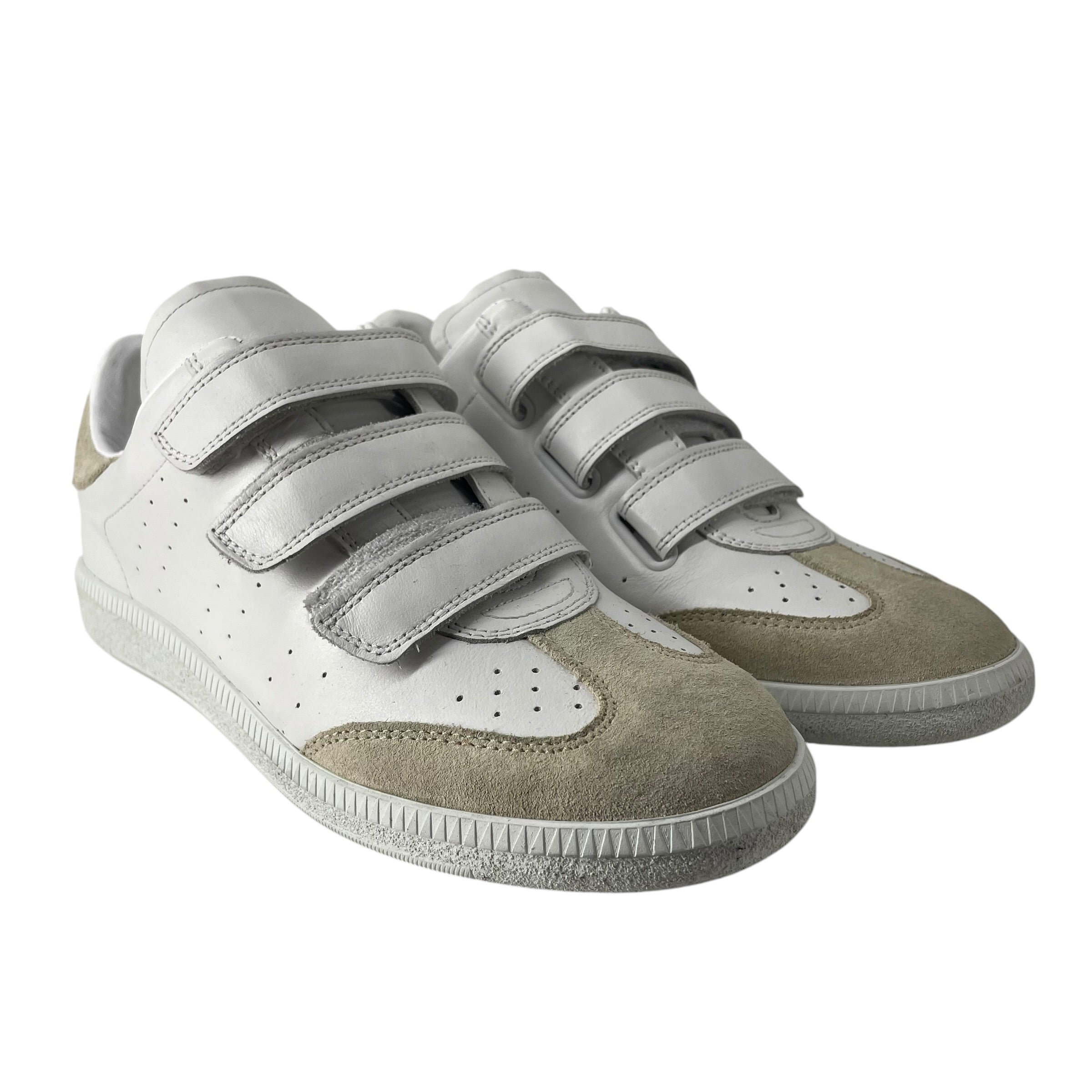 ISABEL MARANT/Low-Sneakers/EU 38/Leather/WHT/BETH SUNSET STRAPS view 1