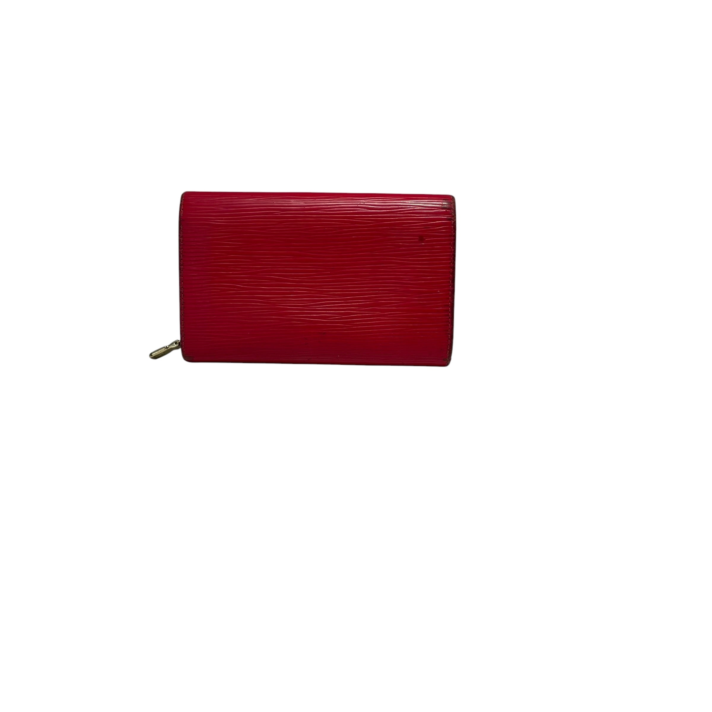 LOUIS VUITTON/Bifold Wallet/Leather/RED/L's/LV Epi Malletier view 2